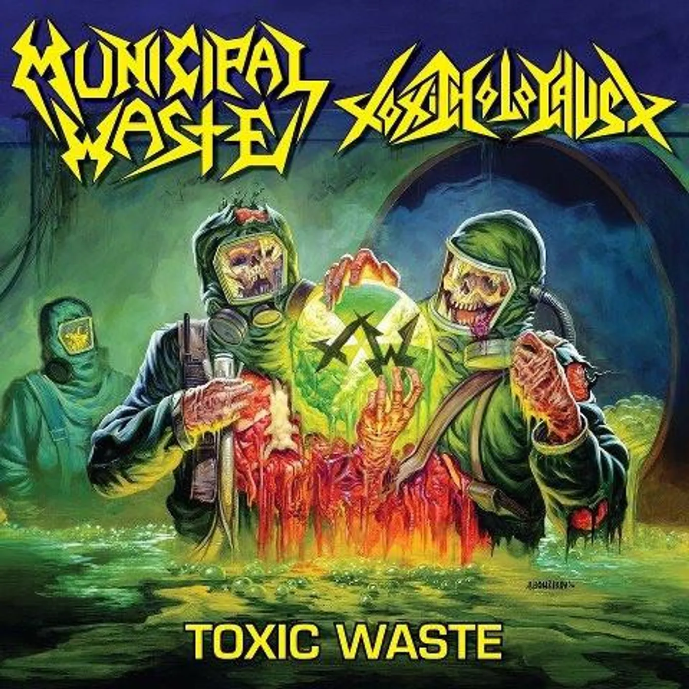 Municipal Waste / Toxic Holocaust Toxic Waste Ep Vinyl Record