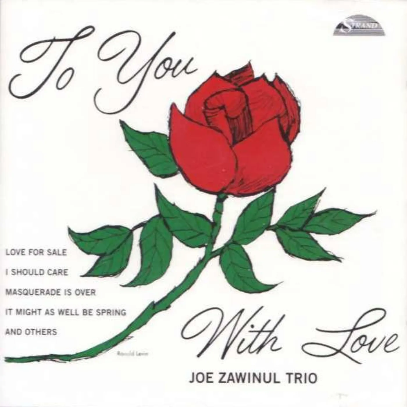 Joe Zawinul Trio TO YOU WITH LOVE CD