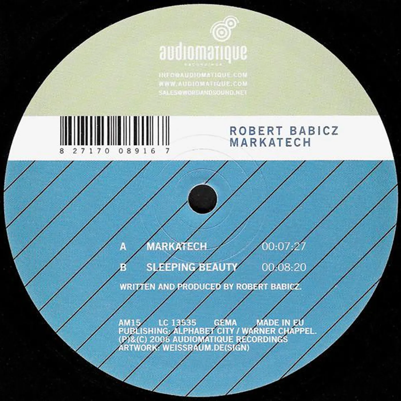 Robert Babicz Markatech Vinyl Record