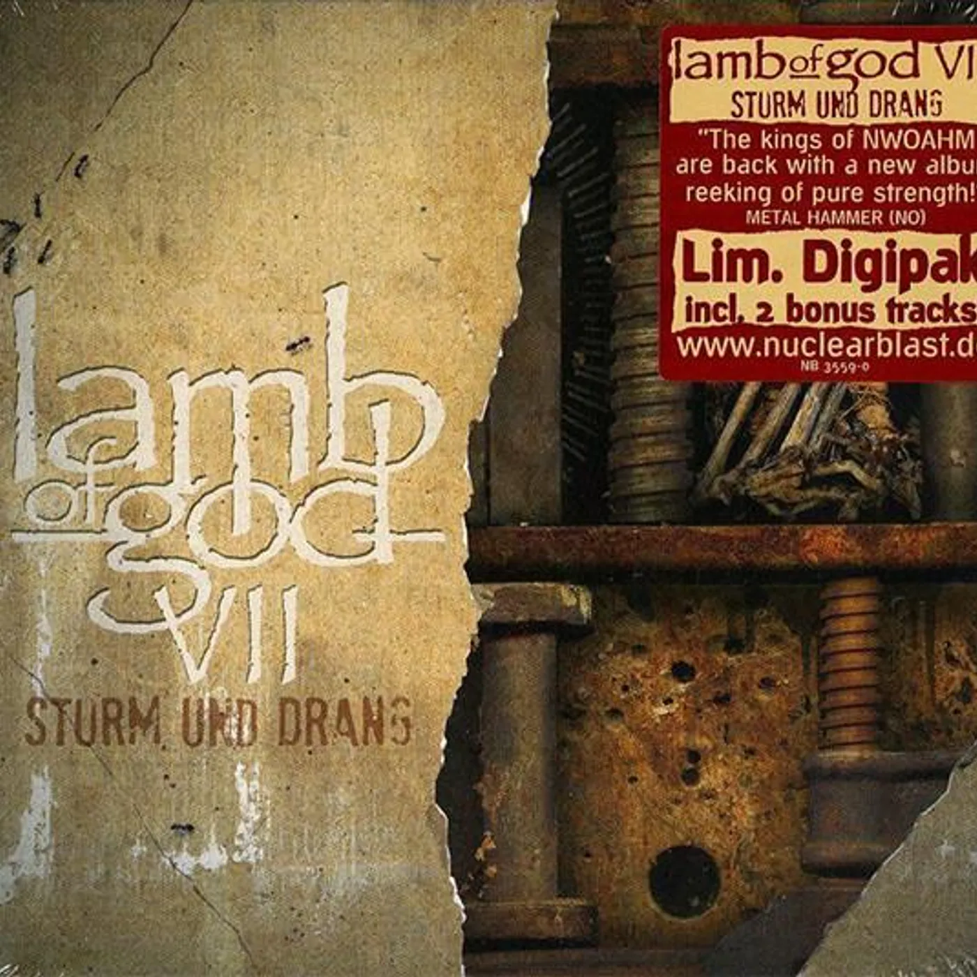 Lamb of God VII STURM UND DRANG CD