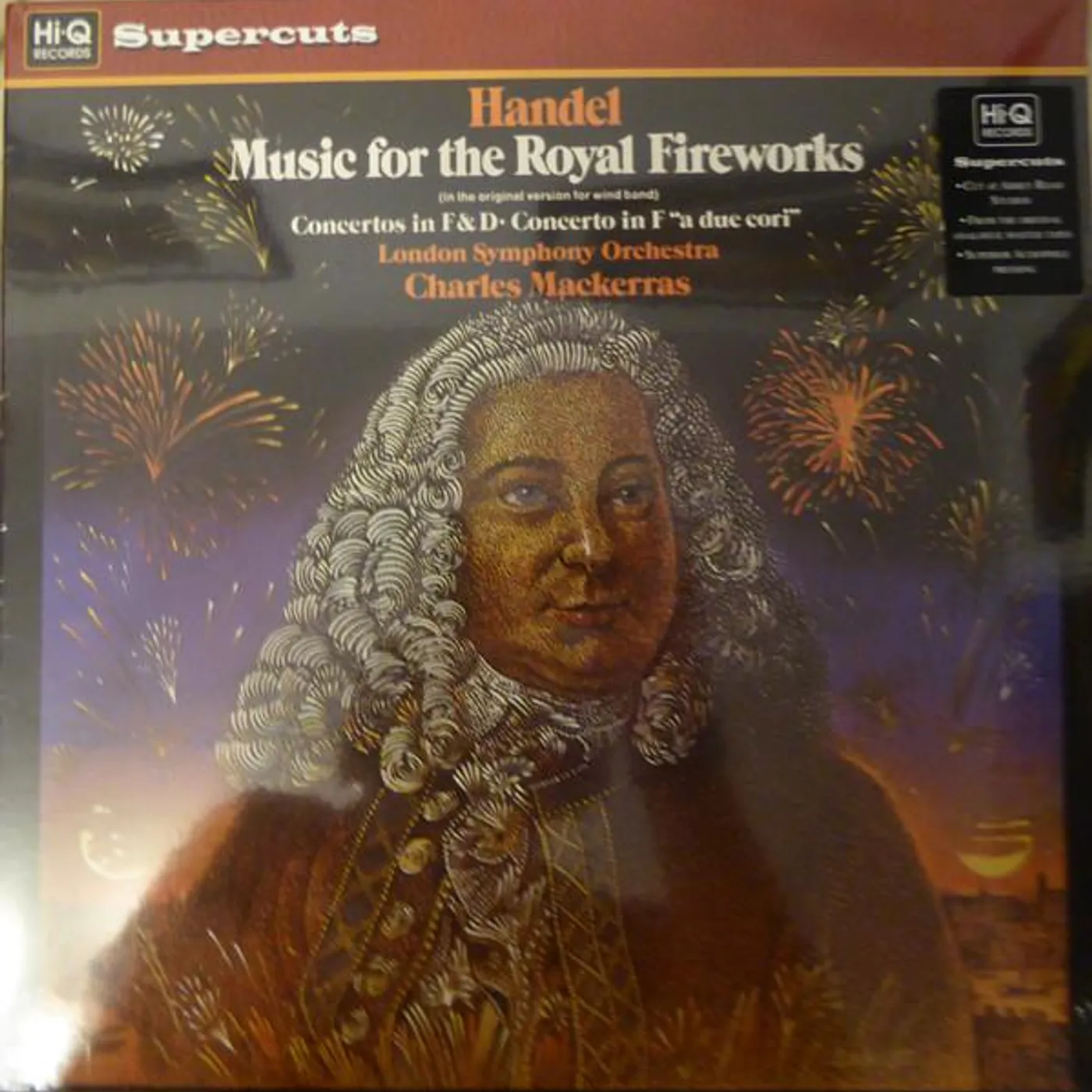 Handel / Mackerras / London Symphony Orchestra MUSIC FOR ROYAL FIREWORKS Vinyl Record