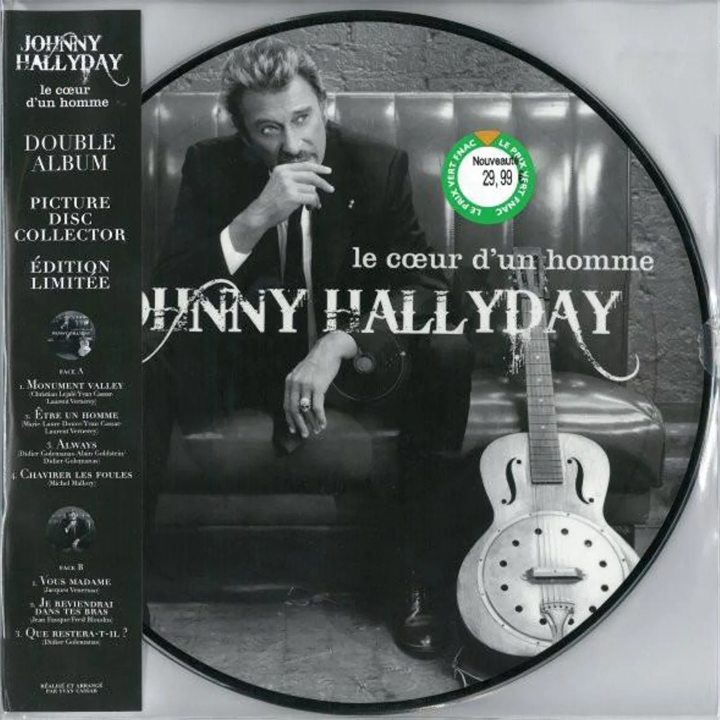 Johnny Hallyday Le coeur d'un homme Vinyl Record