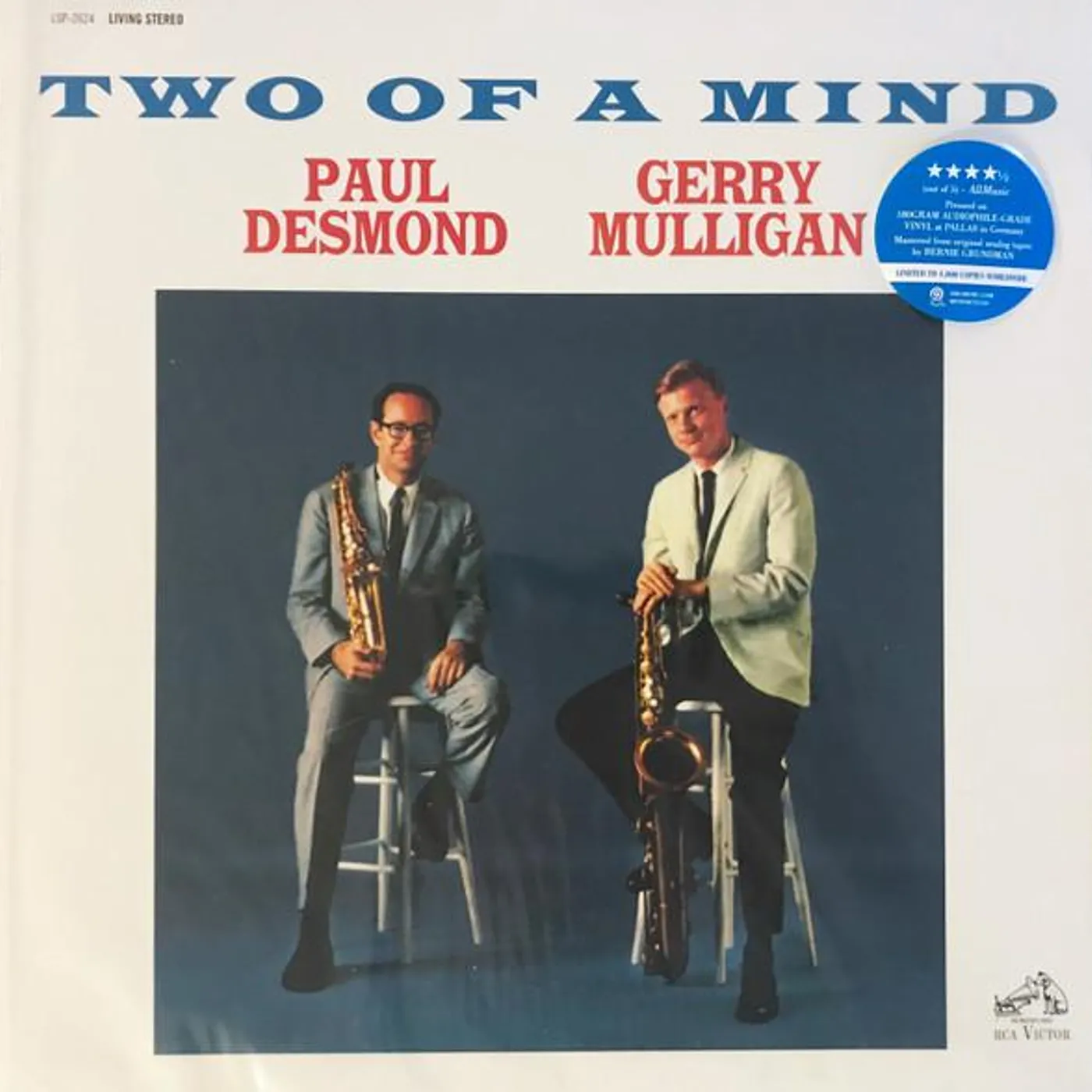Paul Desmond & Gerry Mulligan Two of a Mind Vinyl Record