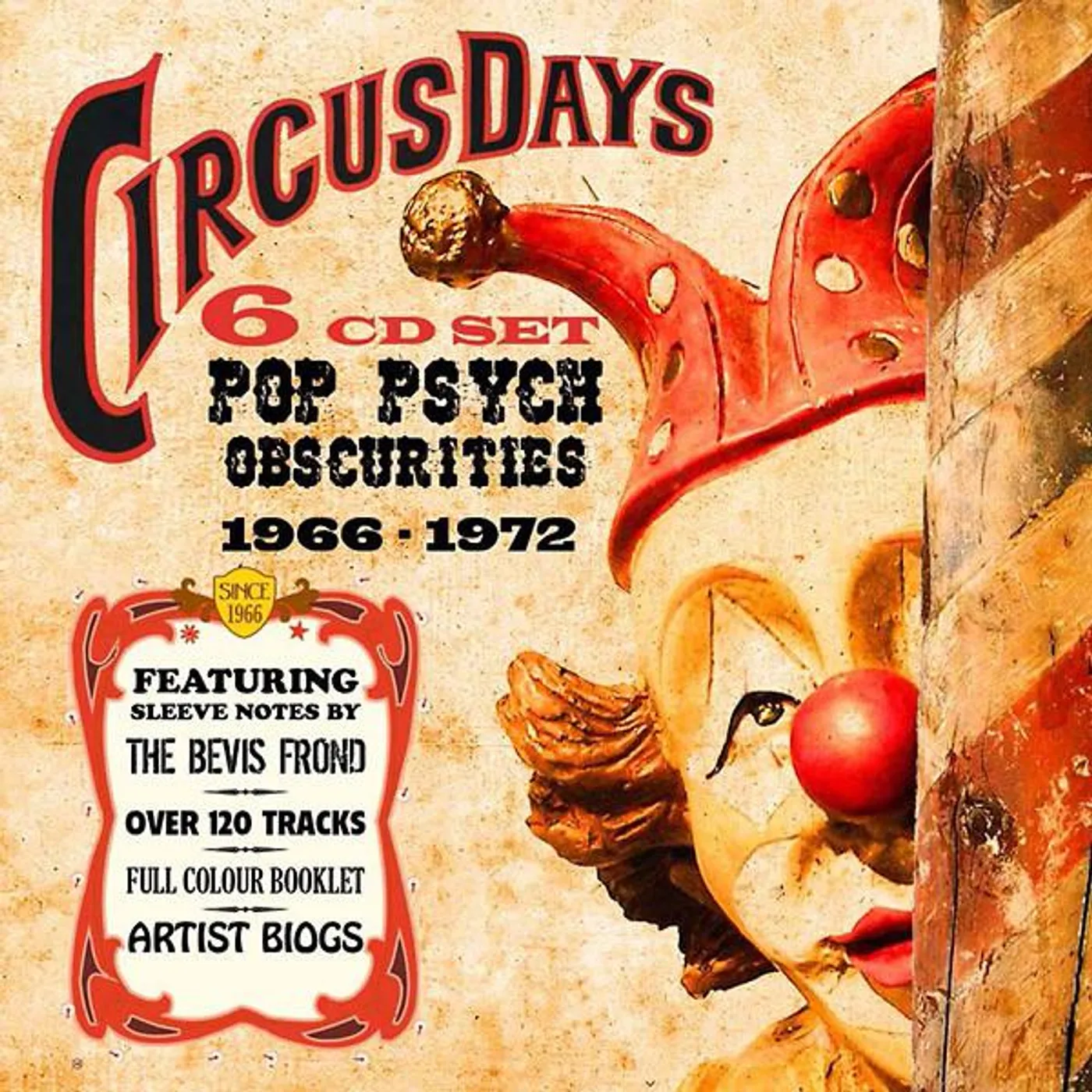 Various Artists  CIRCUS DAYS: POP PSYCH OBSCURITIES 1966-1972 (6CD BOX) CD
