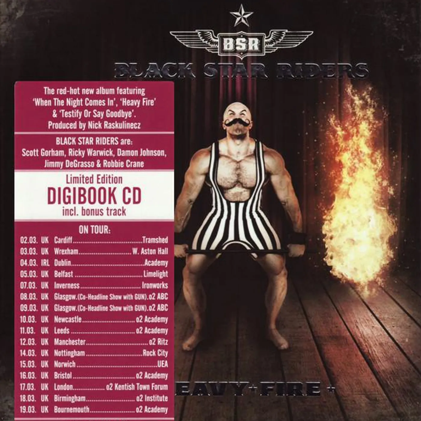 Black Star Riders HEAVY FIRE CD