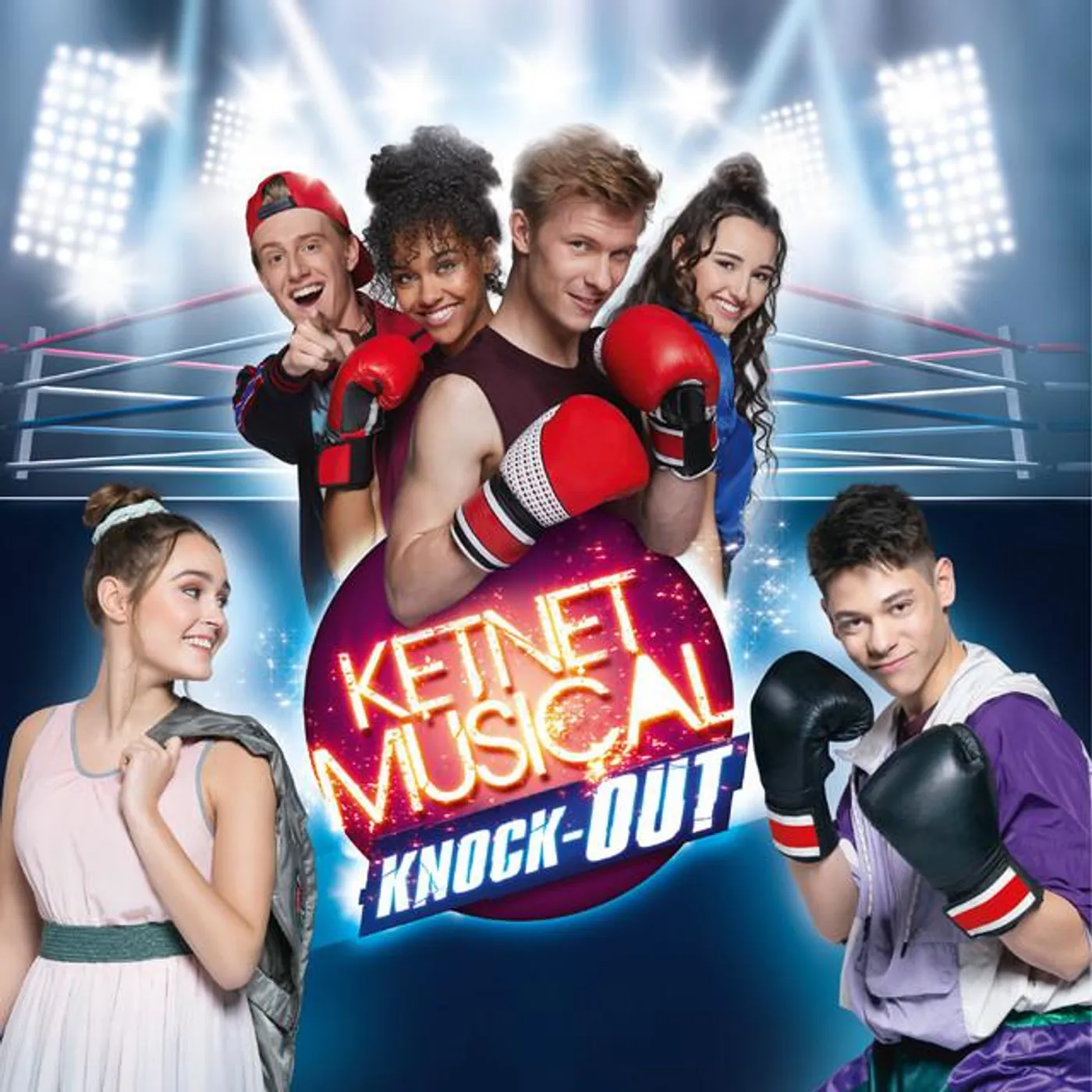 Cast van Ketnet musical Knock- out Brand Page