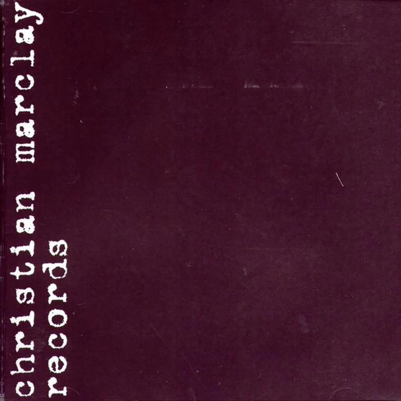 Christian Marclay Brand Page
