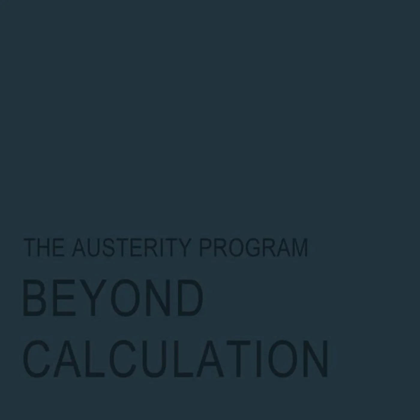 The Austerity Program