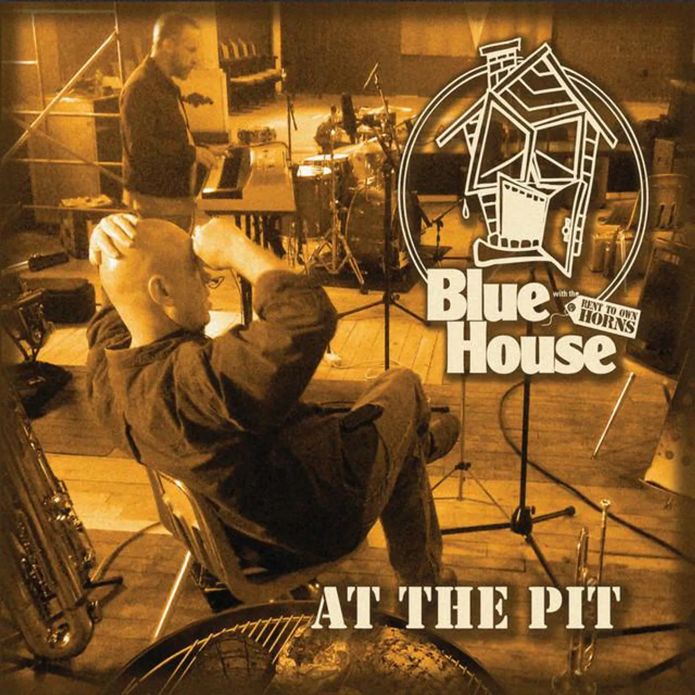 Blue House with the Rent to Own Horns