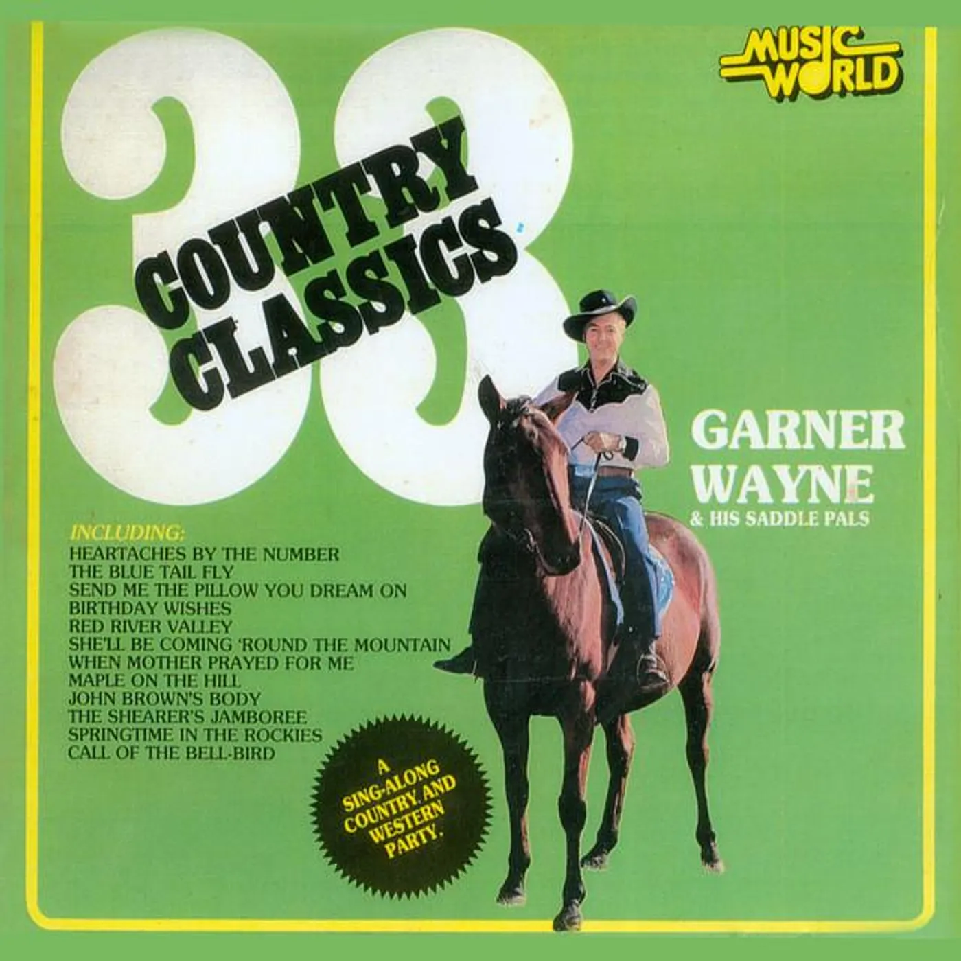 Garner Wayne & His Saddle Pals Brand Page