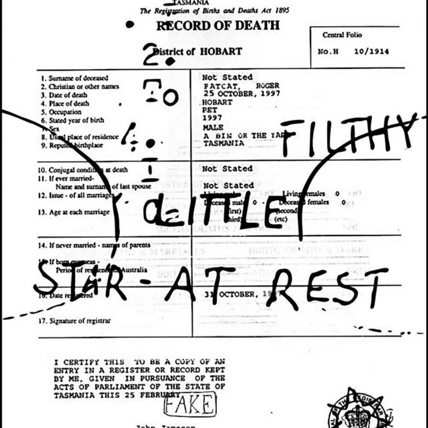 Filthy Little Star