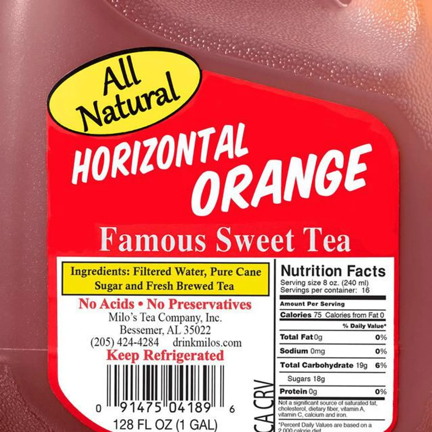 Horizontal Orange