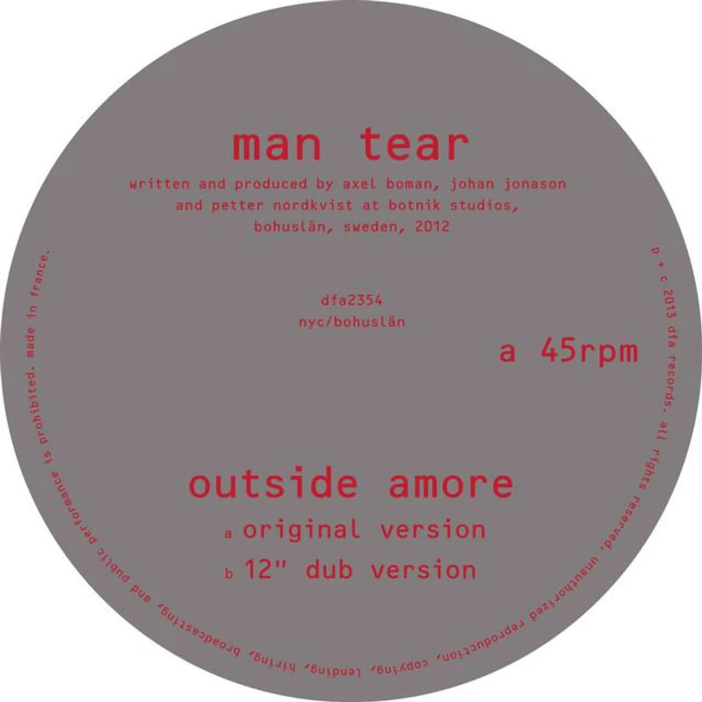 Man Tear Brand Page