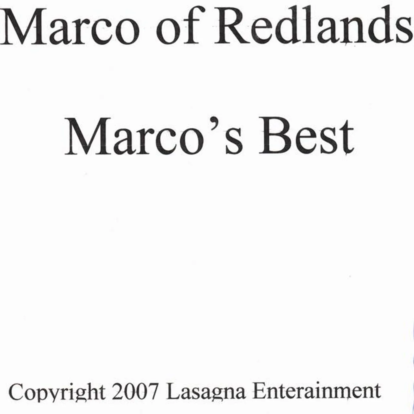 Marco of Redlands