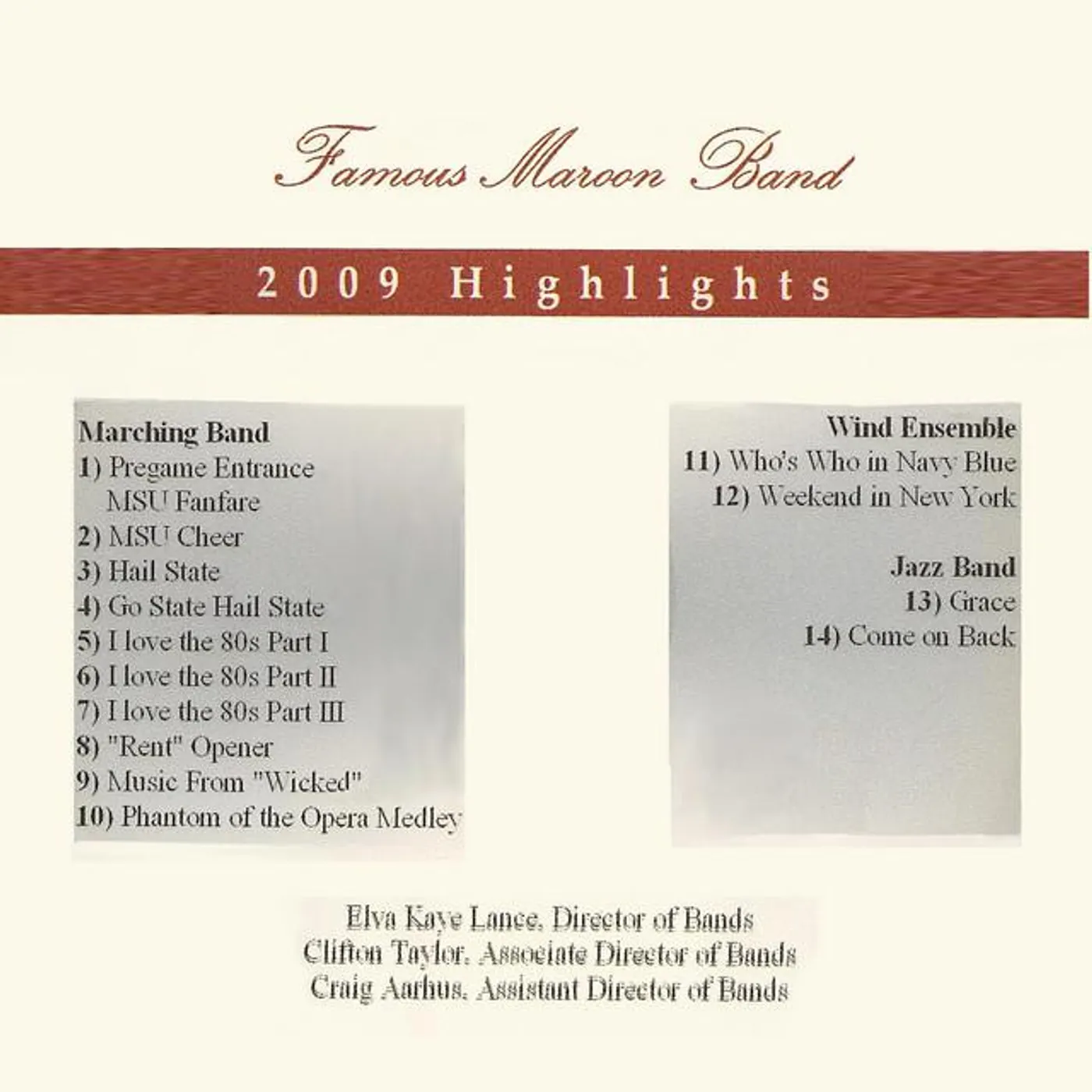Mississippi State University Bands Brand Page