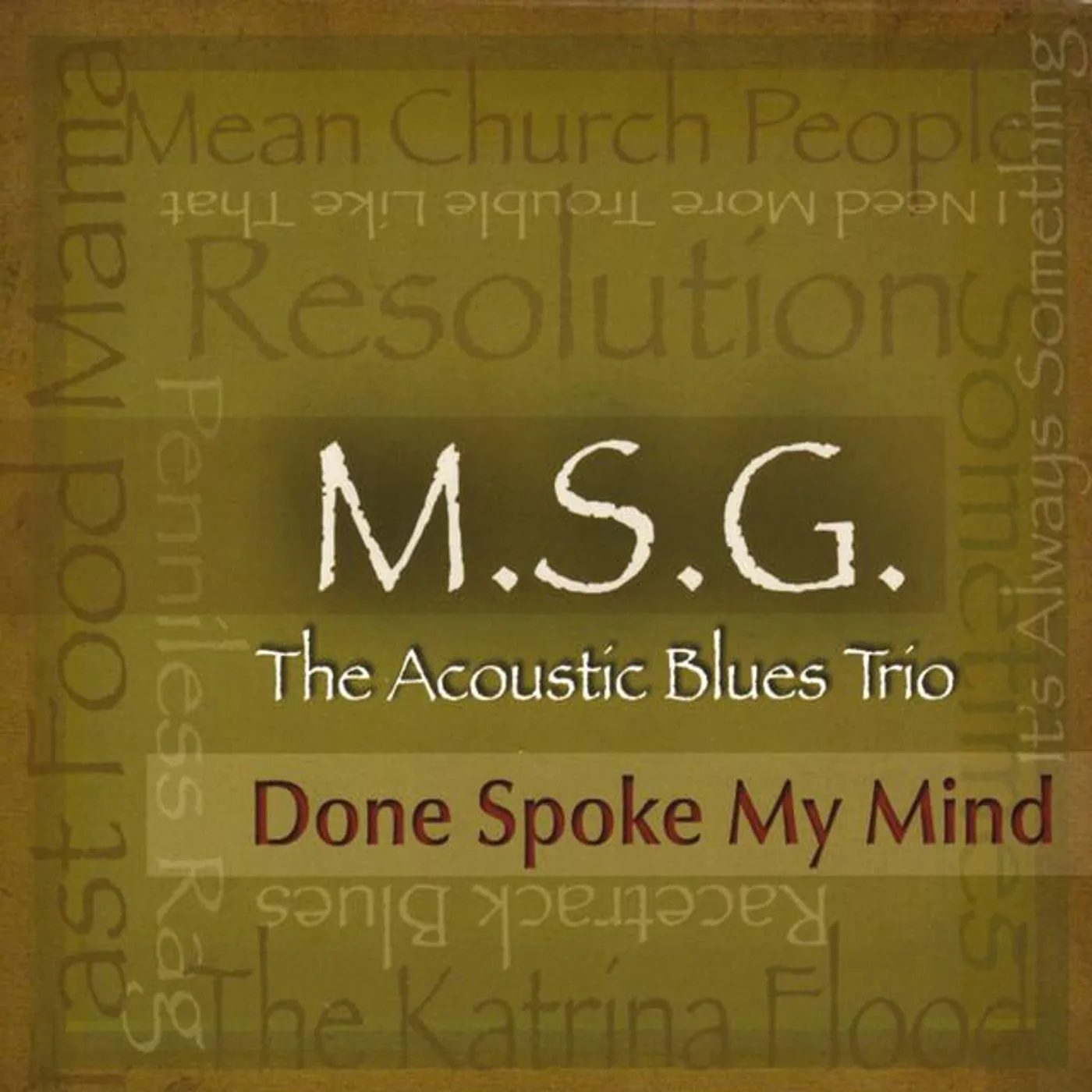 MSG the Acoustic Blues Trio Brand Page