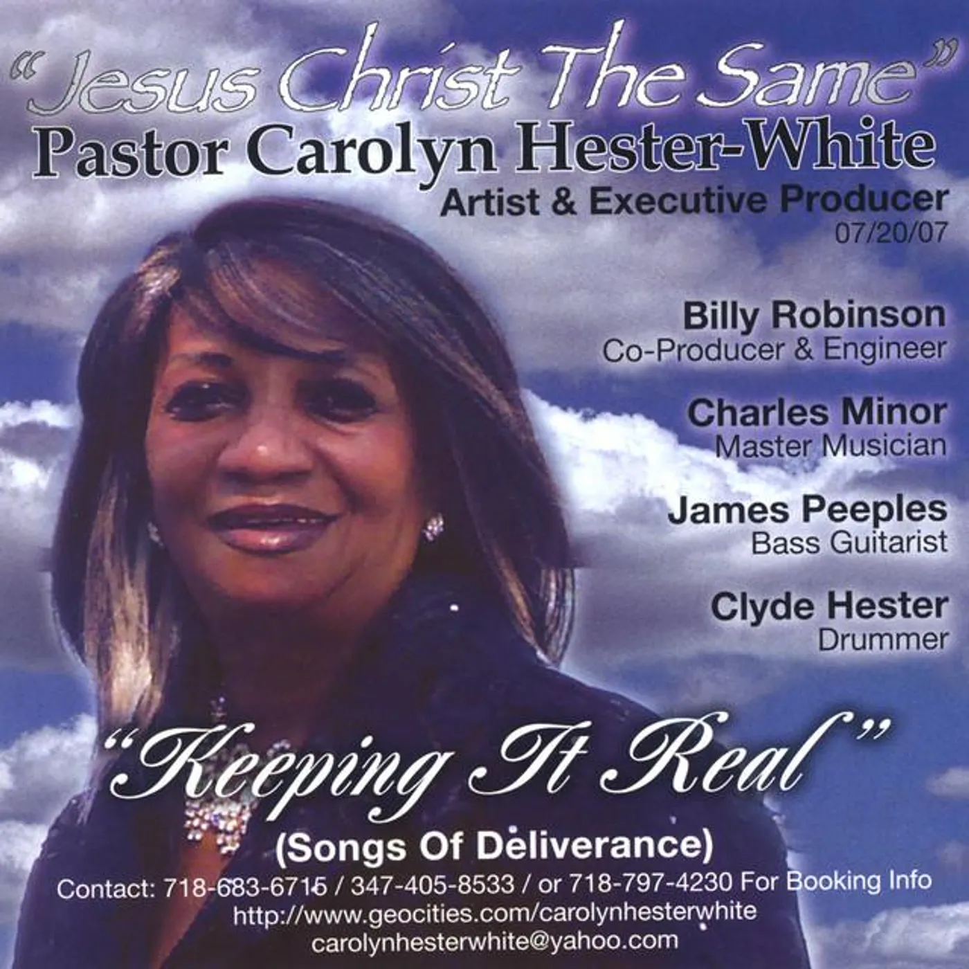 Pastor Carolyn Hester-White Brand Page