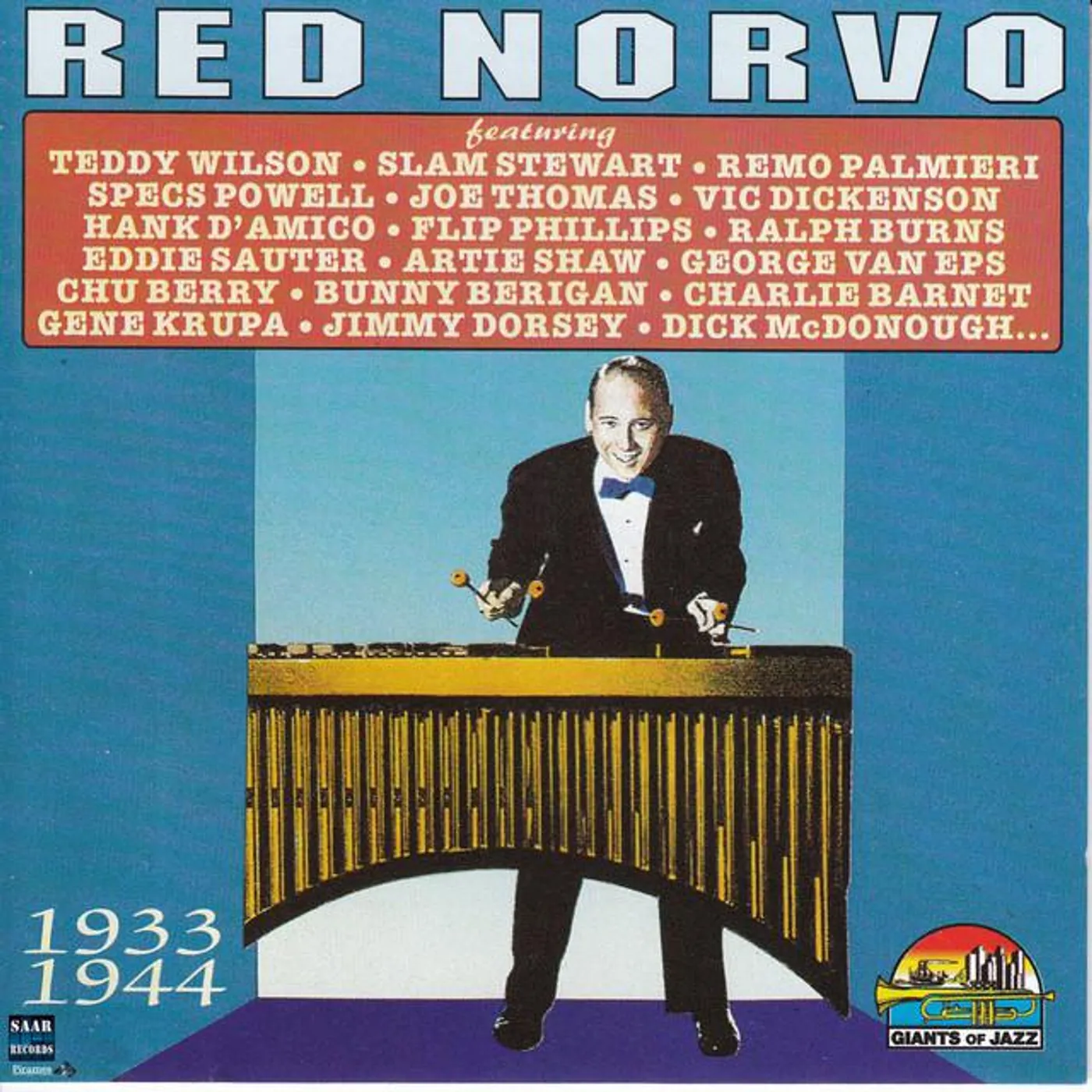 Red Norvo All Star Sextet Brand Page