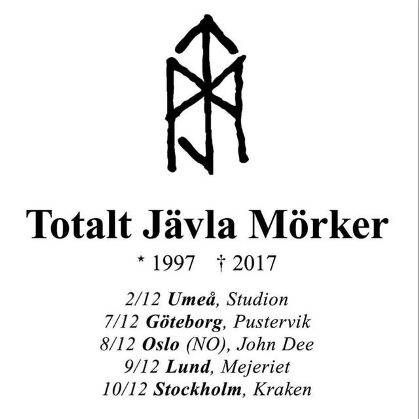 Totalt Jävla Mörker Brand Page