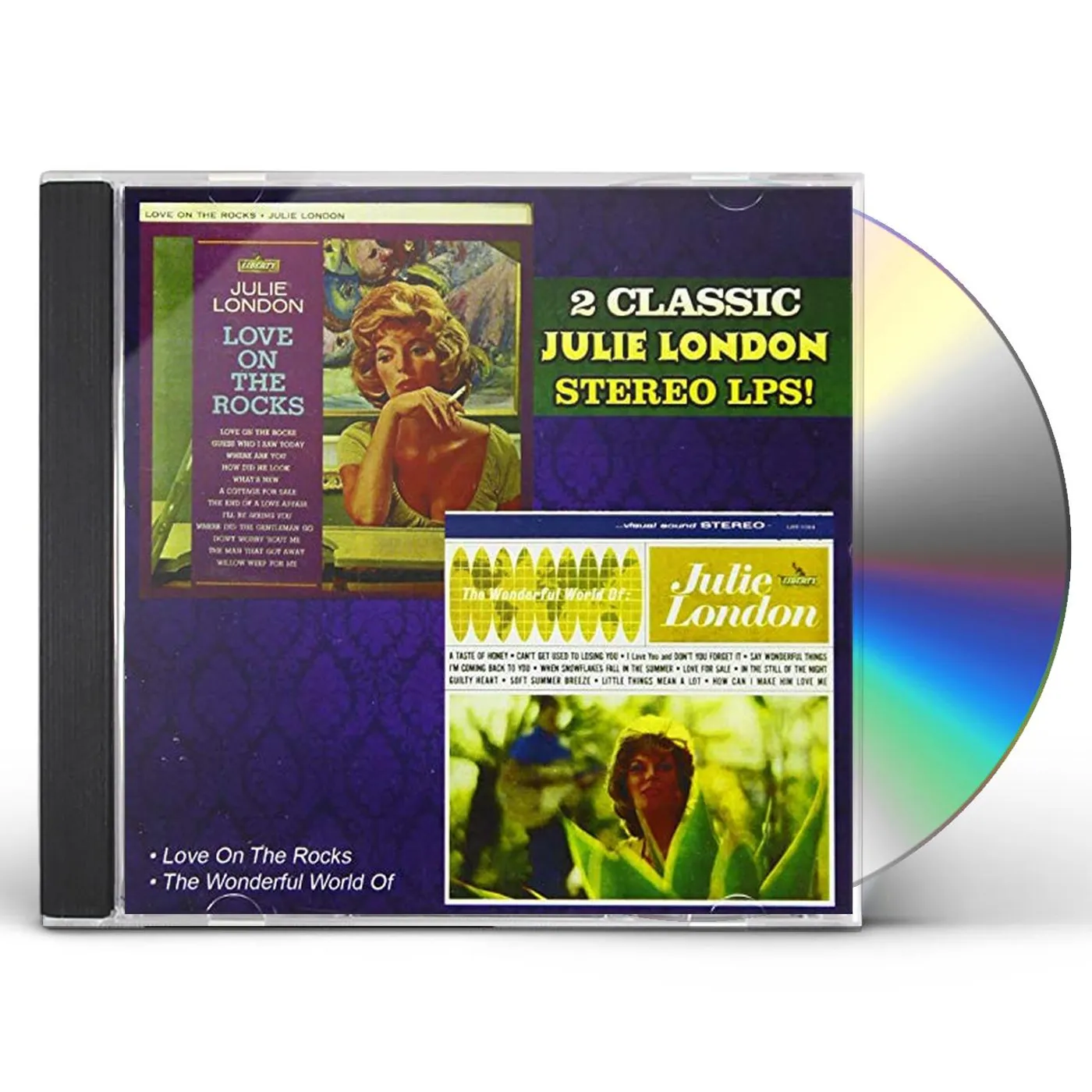 Julie London LOVE ON THE ROCKS / WONDERFUL WORLD OF CD