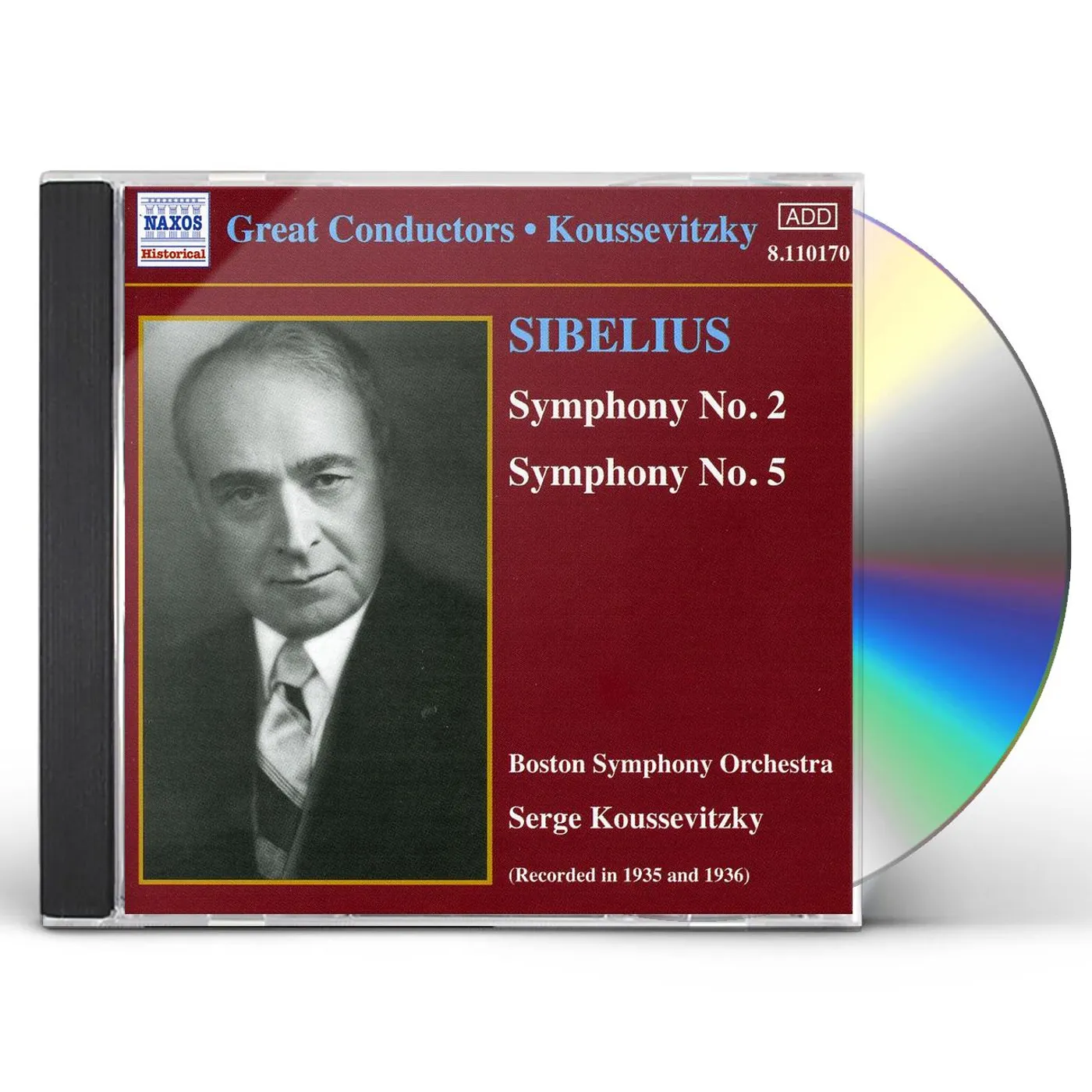 J. Sibelius SYMPHONIES NO. 2 & 5 CD