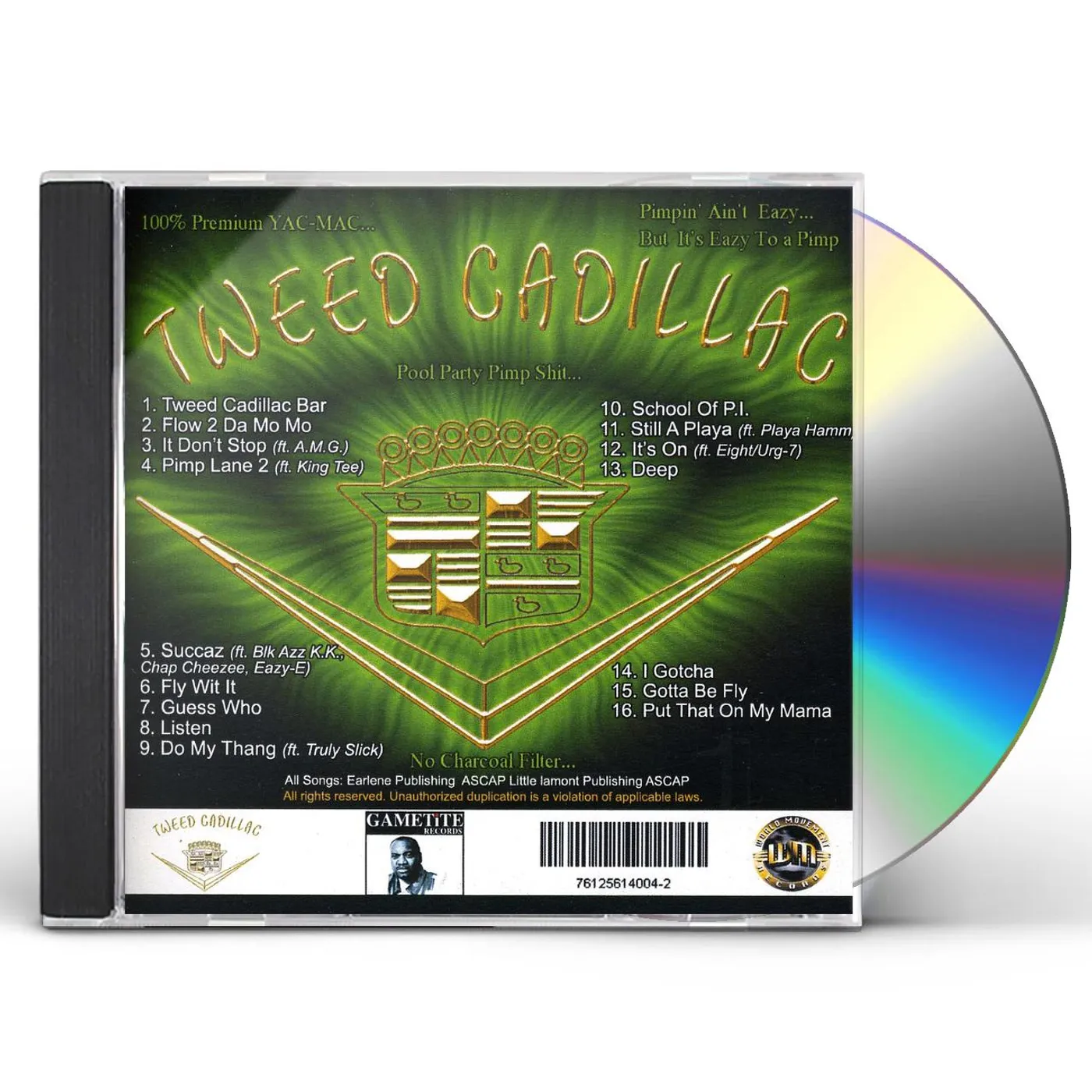 Tweed Cadillac TOAST 2 THA FOOLS CD