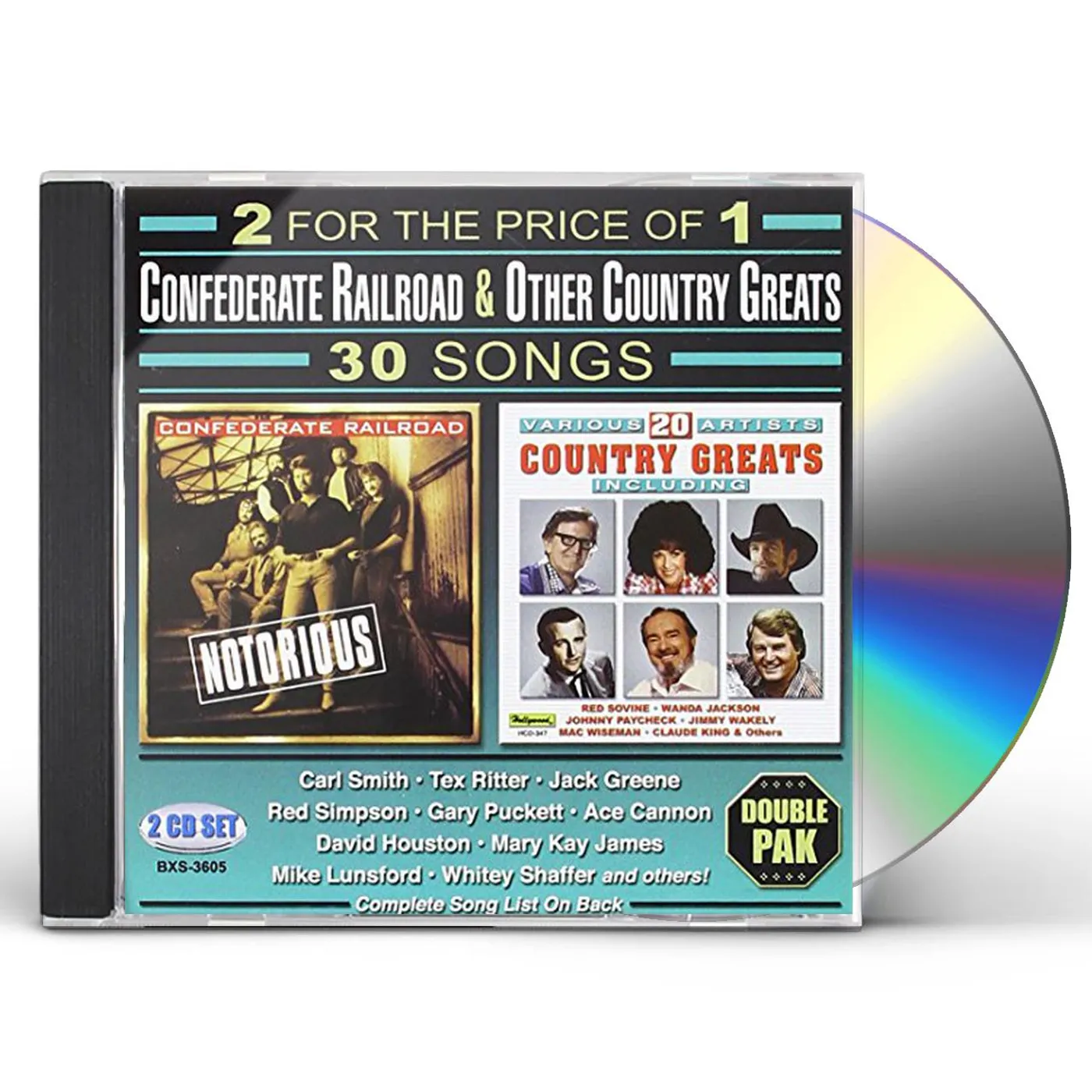 Confederate Railroad 30 SONGS CD
