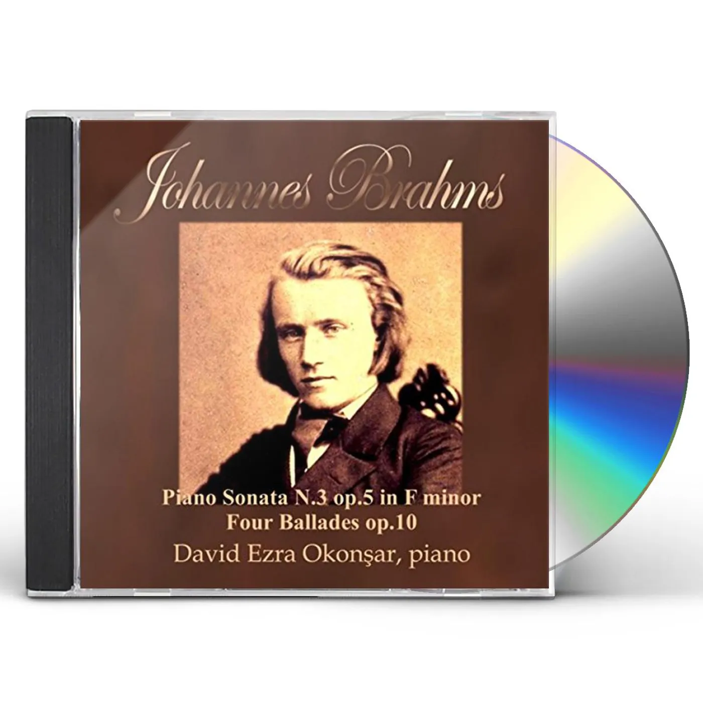 David Ezra Okonsar YOUNG BRAHMS: PIANO SONATA NO 3 OP 5 CD
