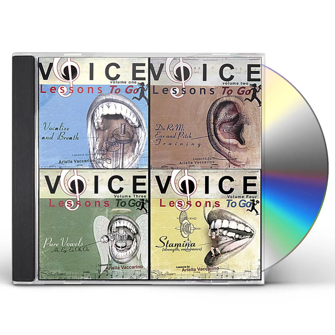 Ariella Vaccarino VOICE LESSONS TO GO 1-4 : COMPLETE SET CD
