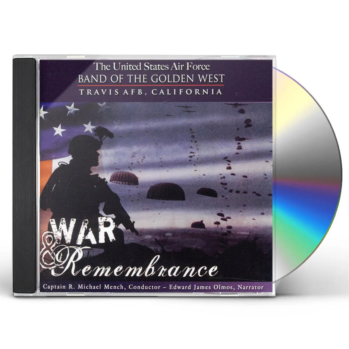 US Air Force Band Of The Golden West WAR & REMEMBRANCE CD