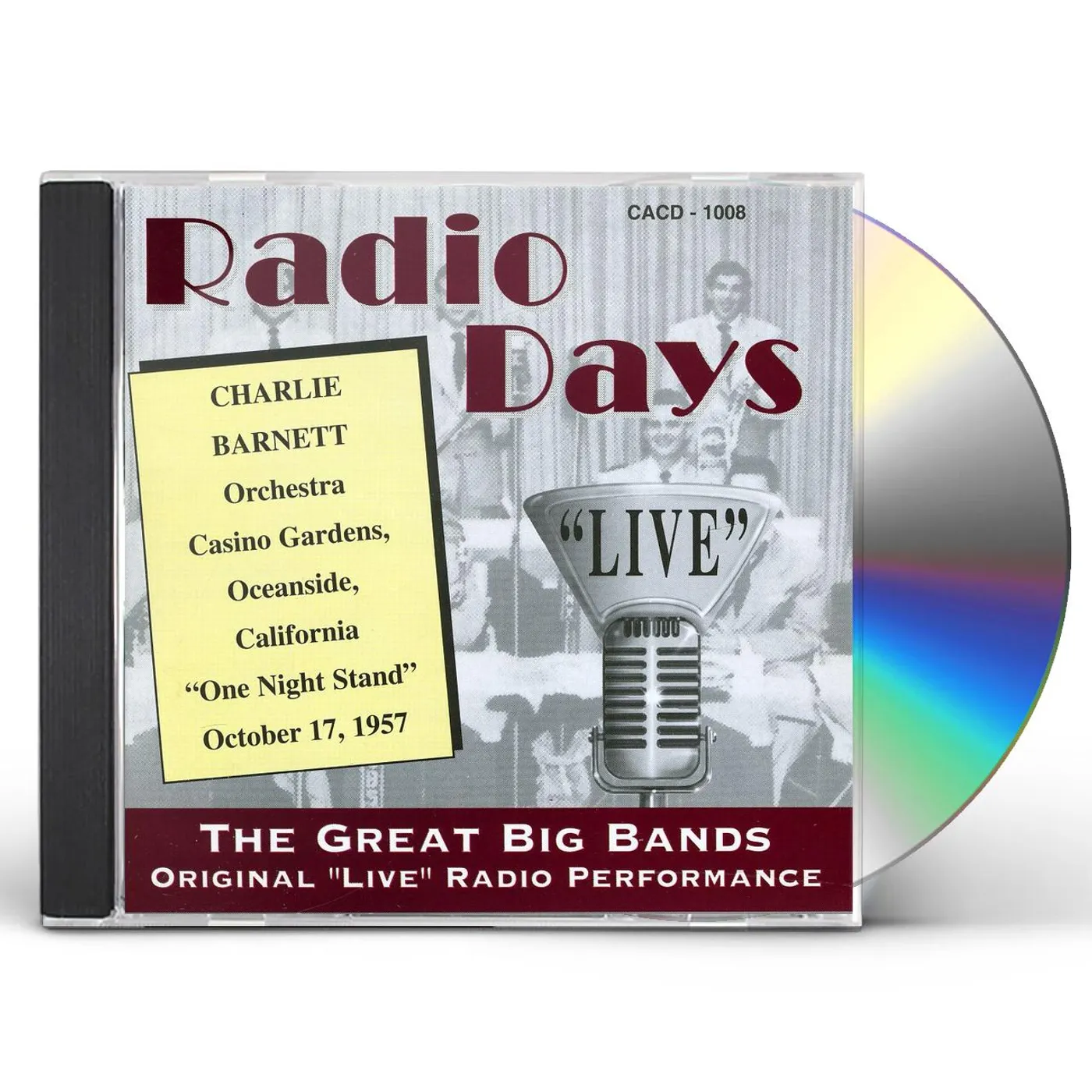 Charlie Barnet RADIO DAYS LIVE CD