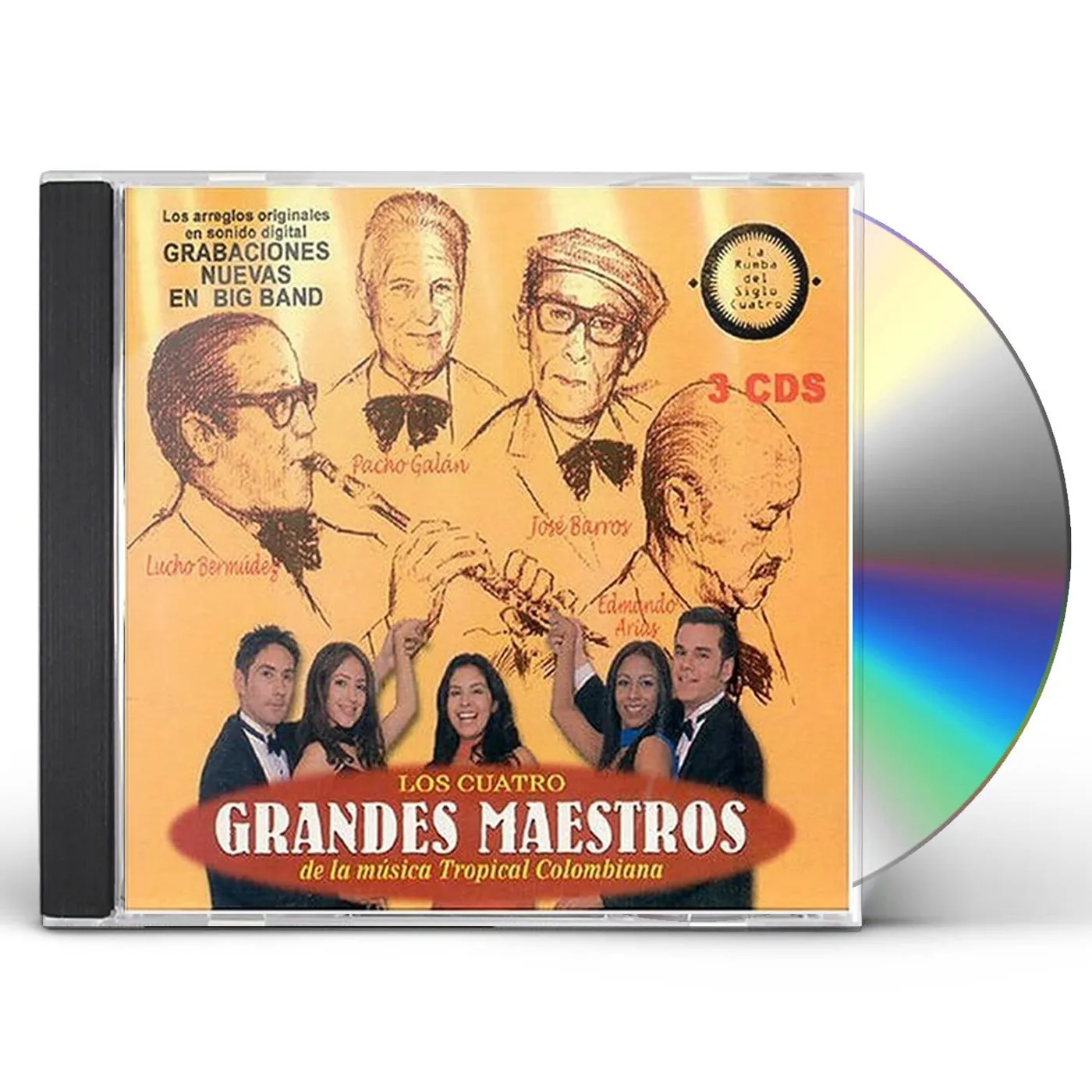 Los Cuatro Grandes Maestros DE LA MUSICA TROPICAL COLOMBIANA CD