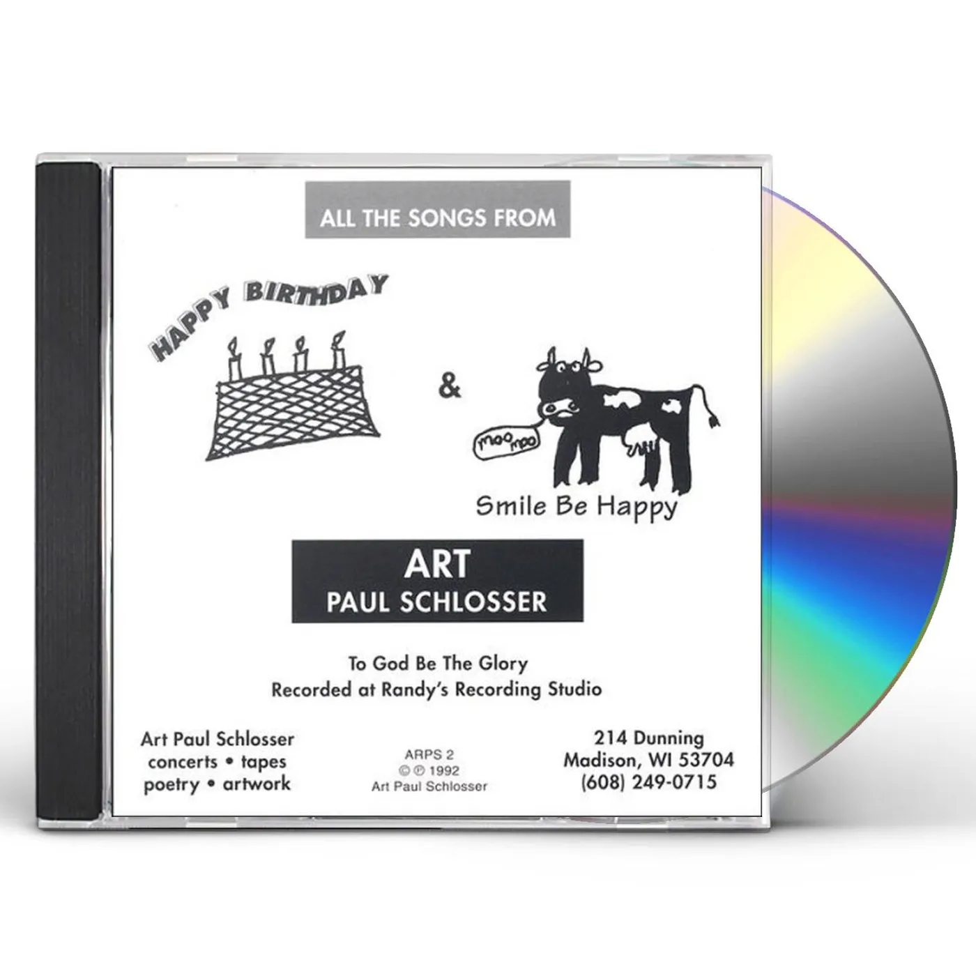 Art Paul Schlosser HAPPY BIRTHDAY & SMILE BE HAPPY CD
