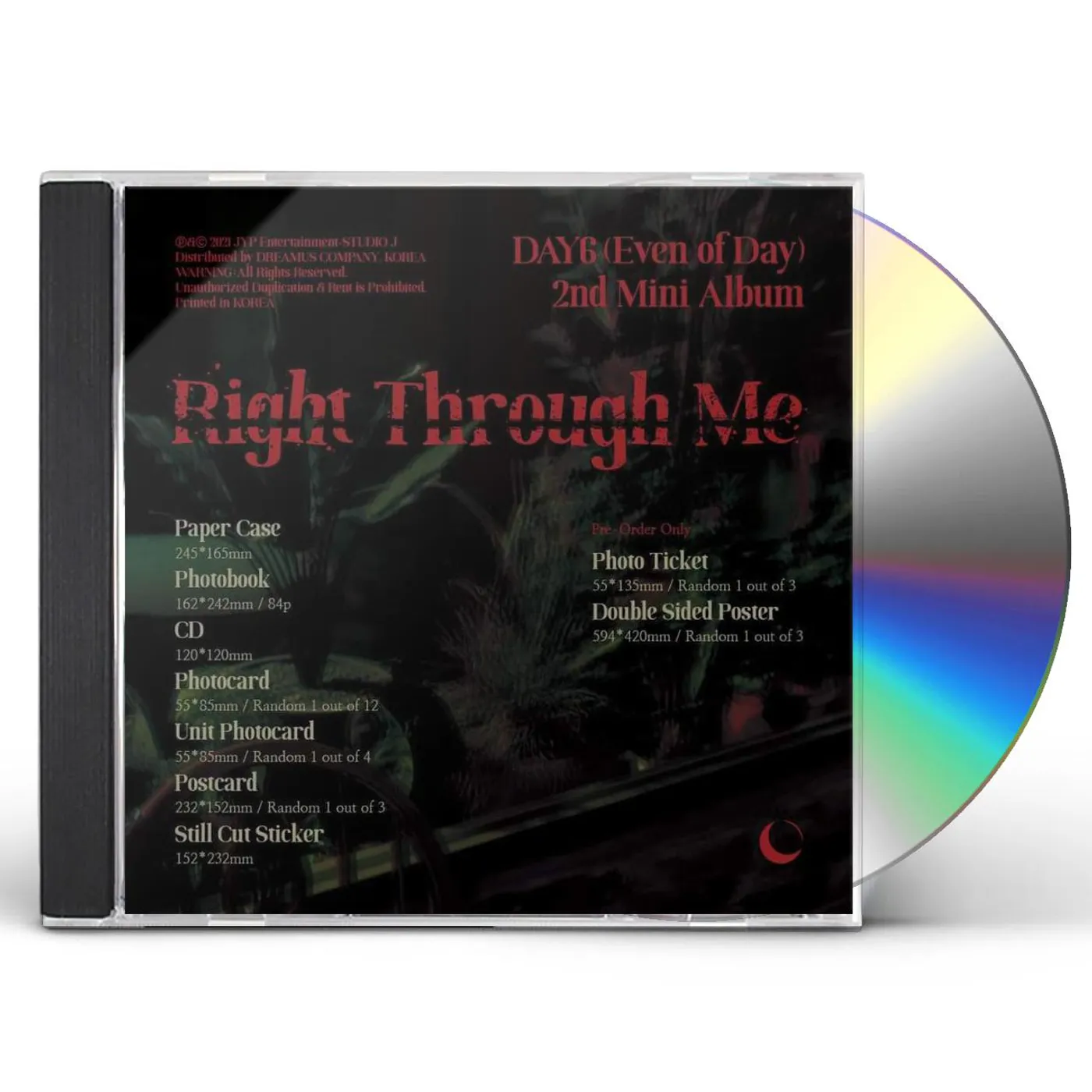 DAY6 RIGHT THROUGH ME CD