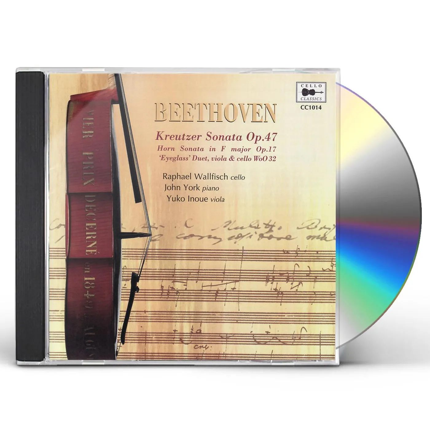 BEETHOVEN / WALLFISCH / YORK / INOUE SONATA IN A MAJOR OP 47 CD