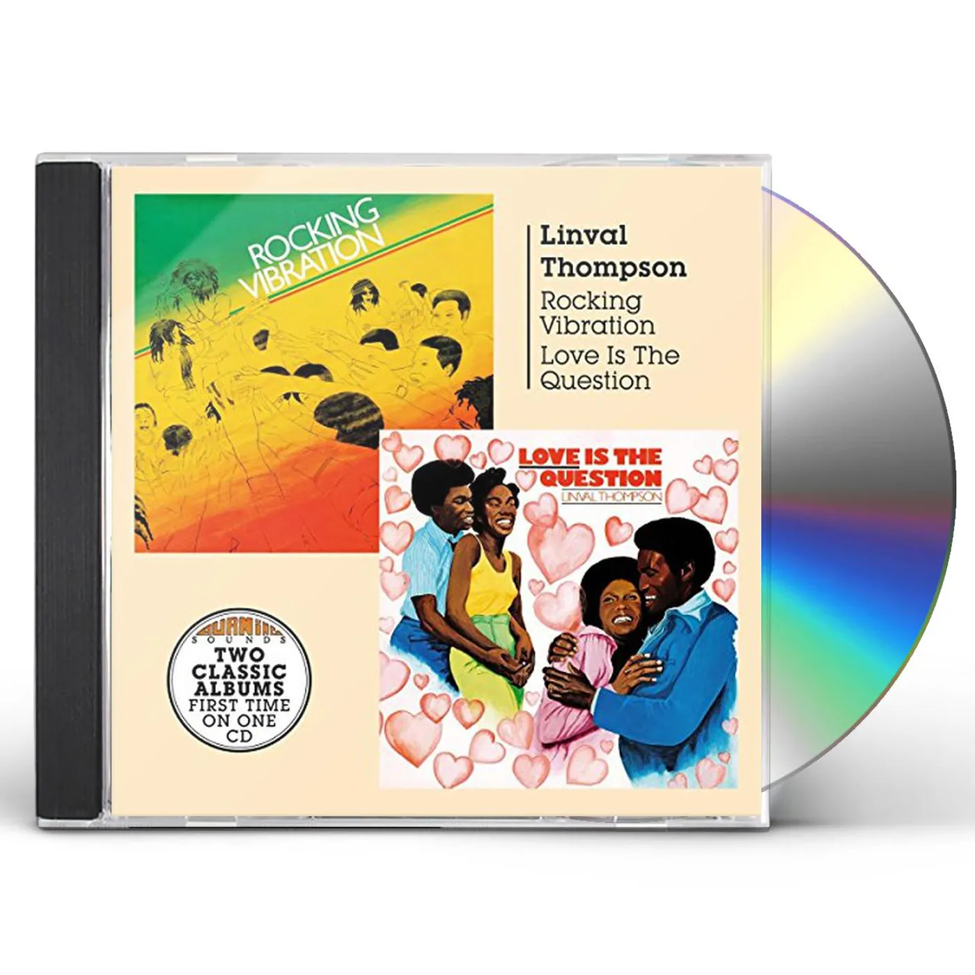 Linval Thompson ROCKING VIBRATION / LOVE IS THE QUESTION CD