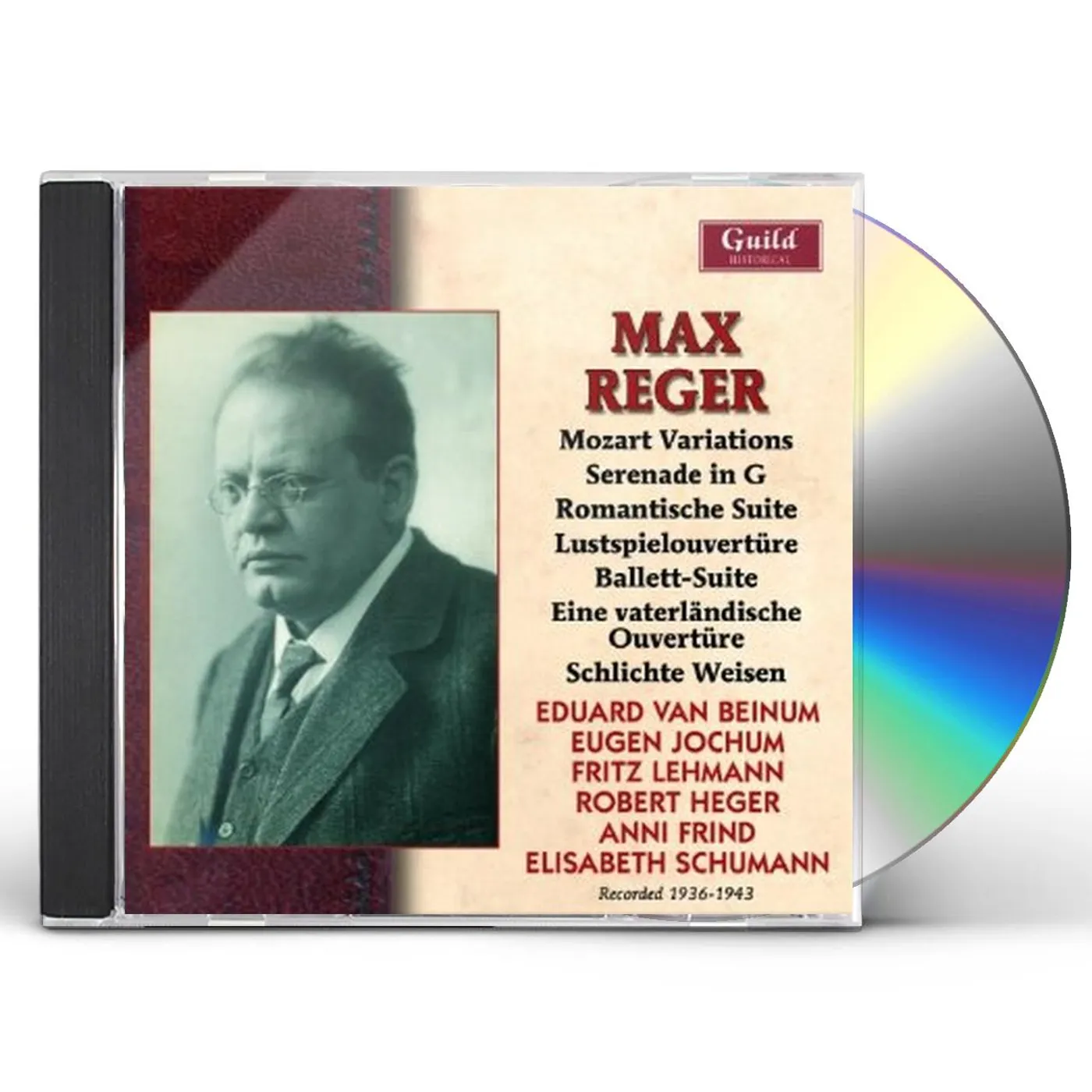 Max Reger RECORDINGS 1936-1943 CD