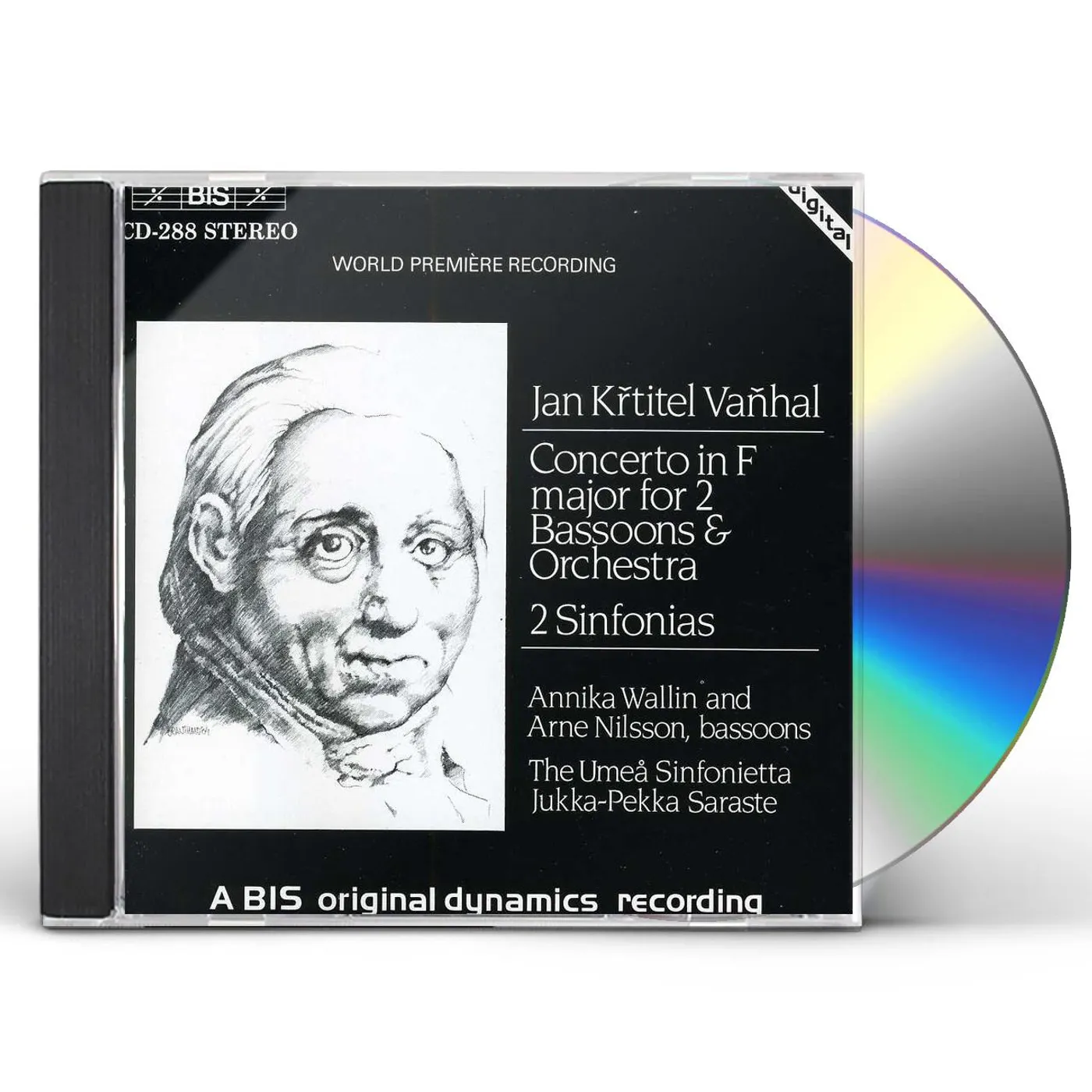 Johann Baptist Vanhal CONCERTO FOR 2 BASSOONS IN F M CD