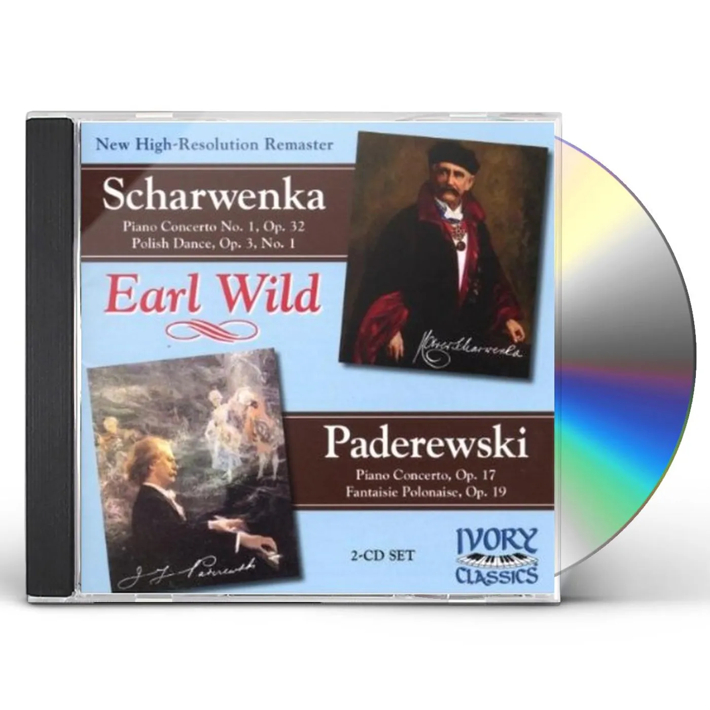 EARL WILD PLAYS PADEREWSKI & SCHARWENKA CD