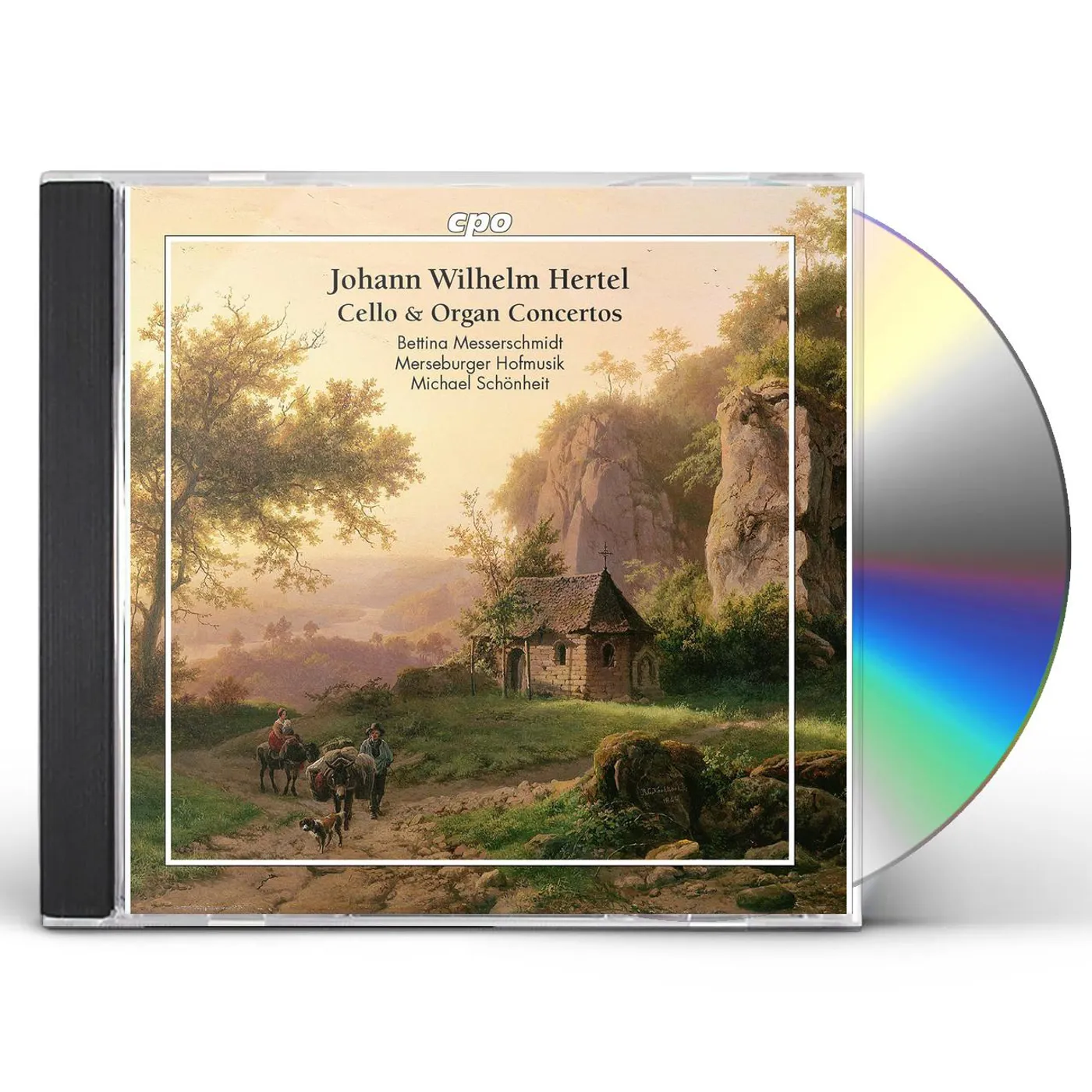 Bettina Messerschmidt, Merseburger Hofmusik, Michael Schönheit and, Johann Wilhelm Hertel CELLO & ORGAN CONCERTOS CD