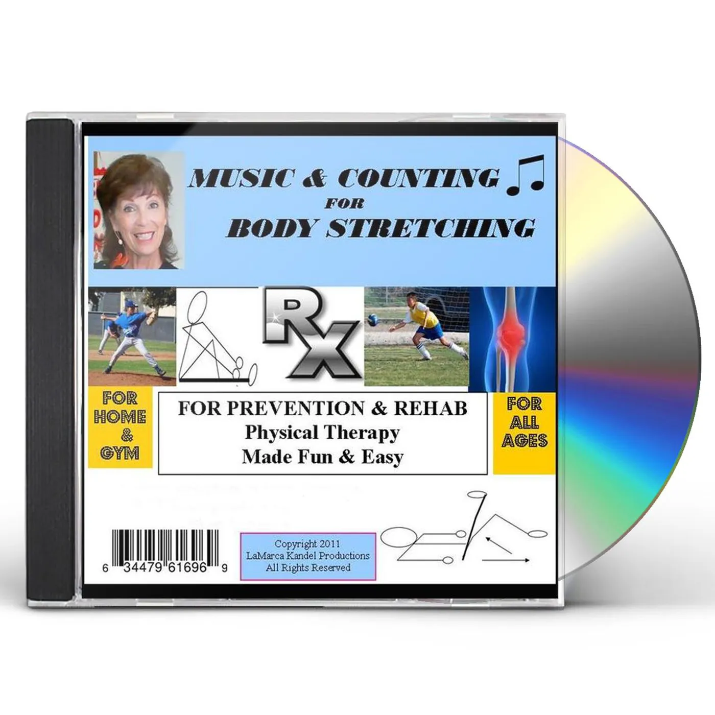 Priscilla Lamarca Kandel MUSIC & COUNTING FOR BODY STRETCHING CD