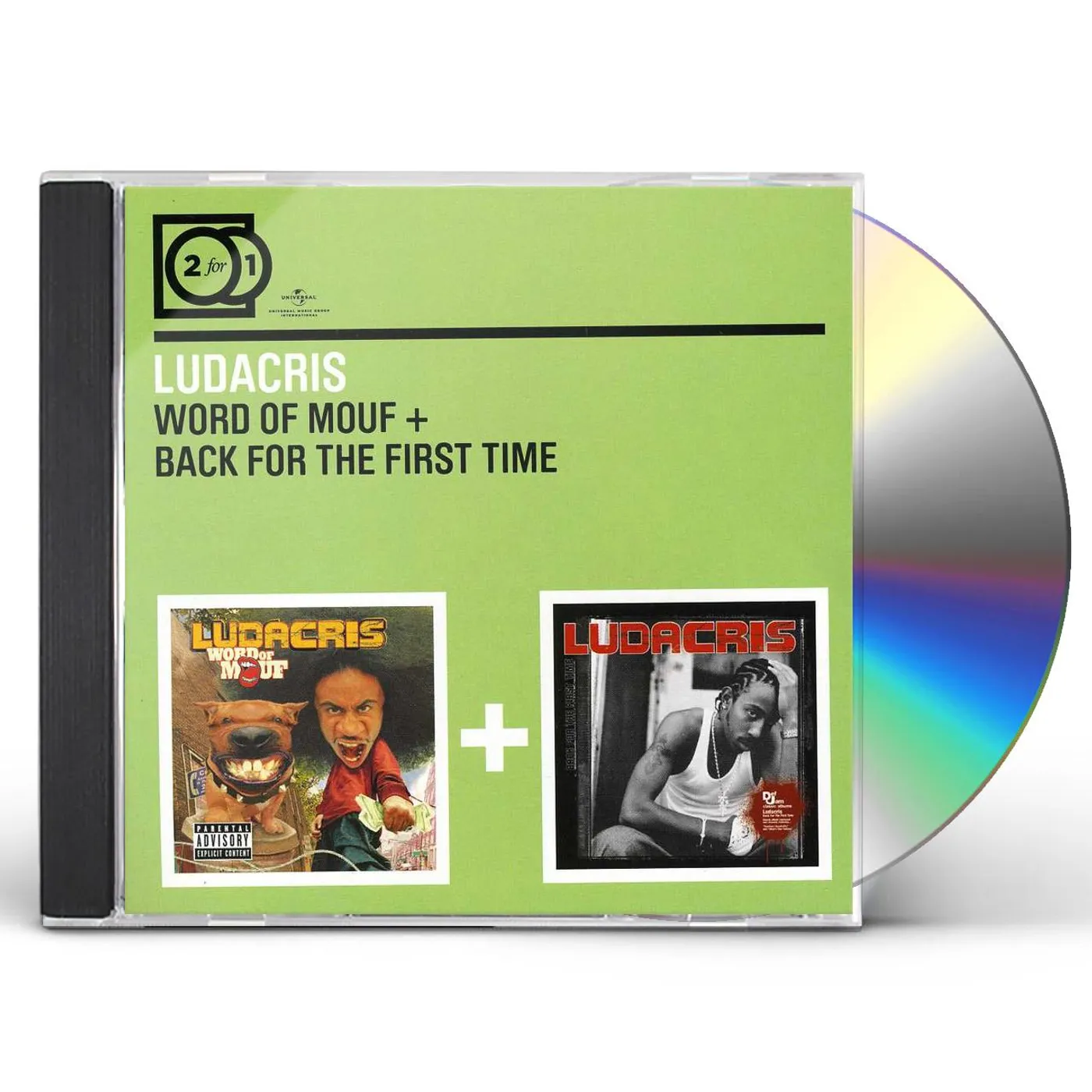Ludacris WORD OF MOUF/BACK FOR THE FIRST TIME (2 FOR 1) CD