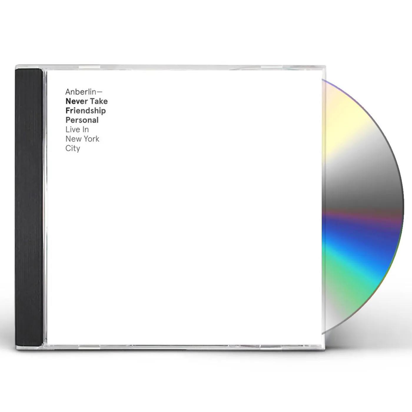 Anberlin NEVER TAKE FRIENDSHIP PERSONAL: LIVE IN NEW YORK CITY CD