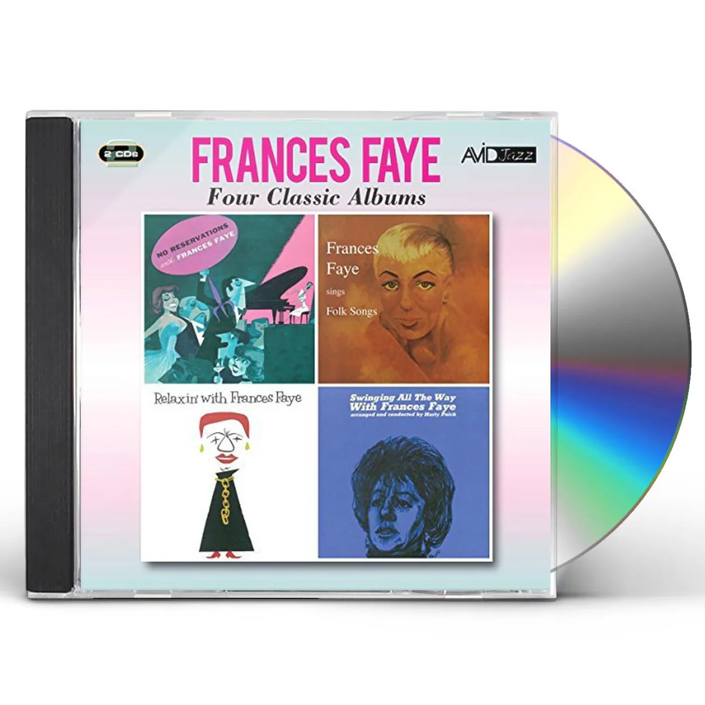Frances Faye 4 LPS - NO RESERVATIONS / SINGS FOLK SONGS CD