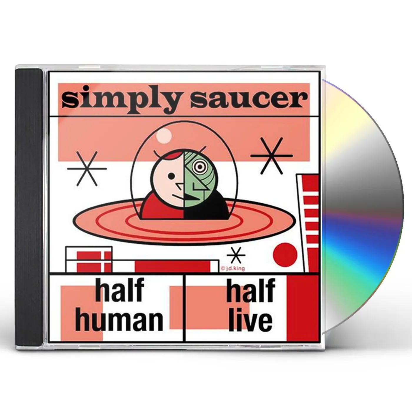 Simply Saucer HALF HUMAN HALF LIVE CD
