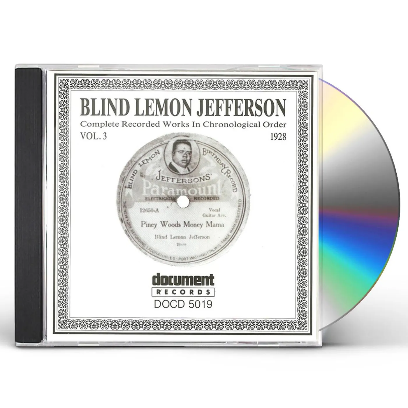 Blind Lemon Jefferson BLIND LEMON  VOL 3 1928 CD