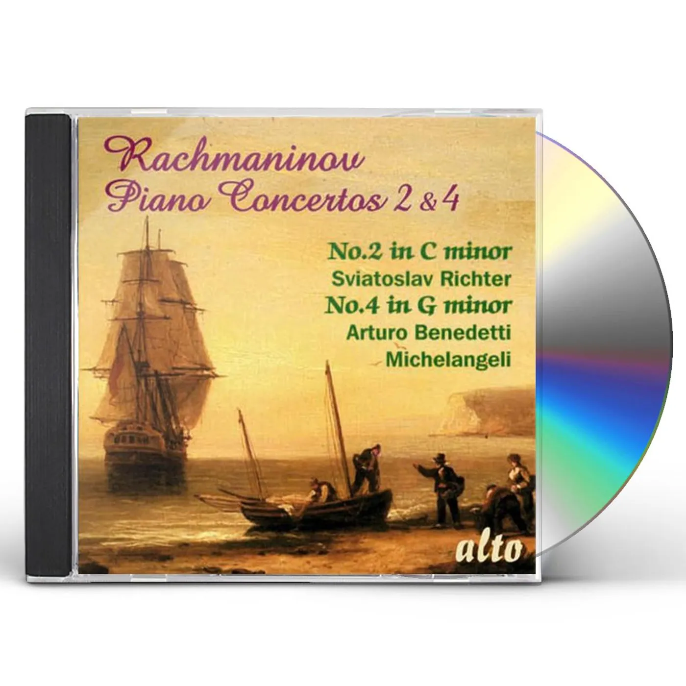 Sergei Rachmaninoff PNO CONS 2 & 4 RICHTER MICHELANGELI CD