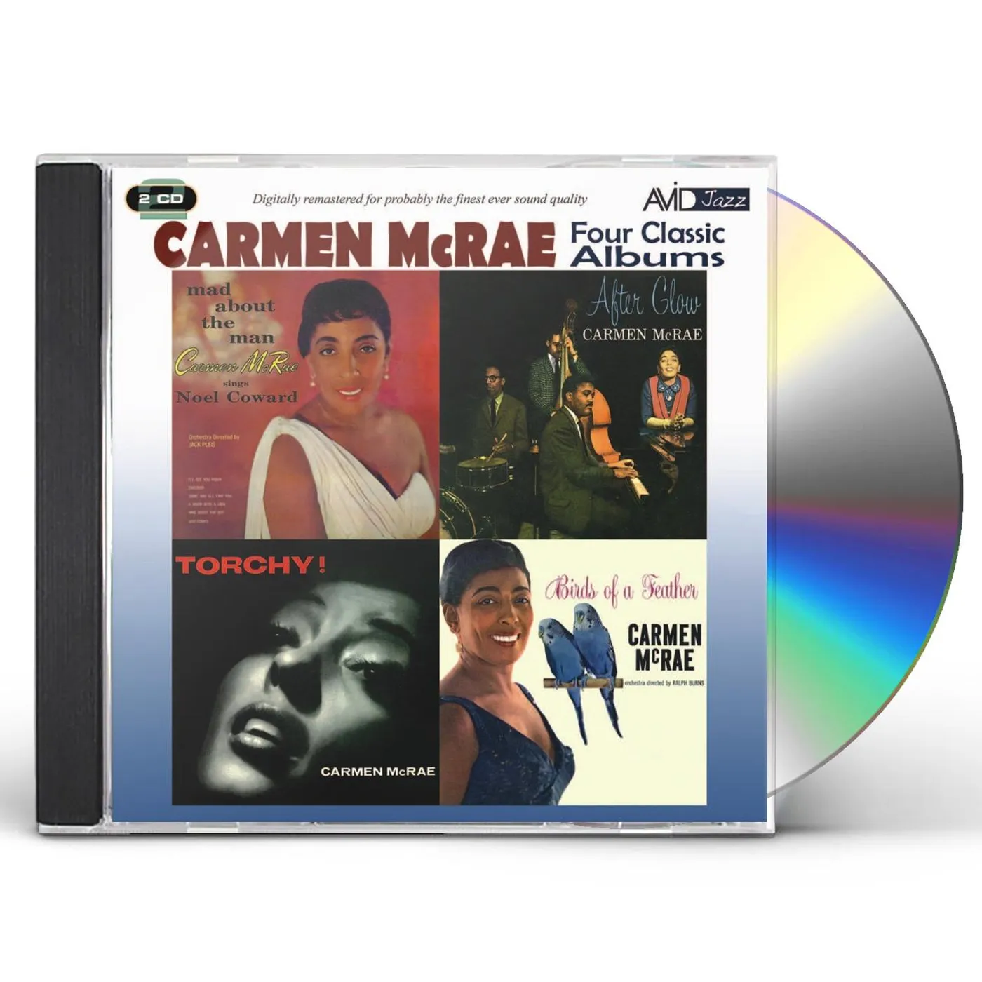 Carmen McRae 4 LPS-TORCHY / AFTERGLOW / MAD ABOUT MAN / BIRDS CD