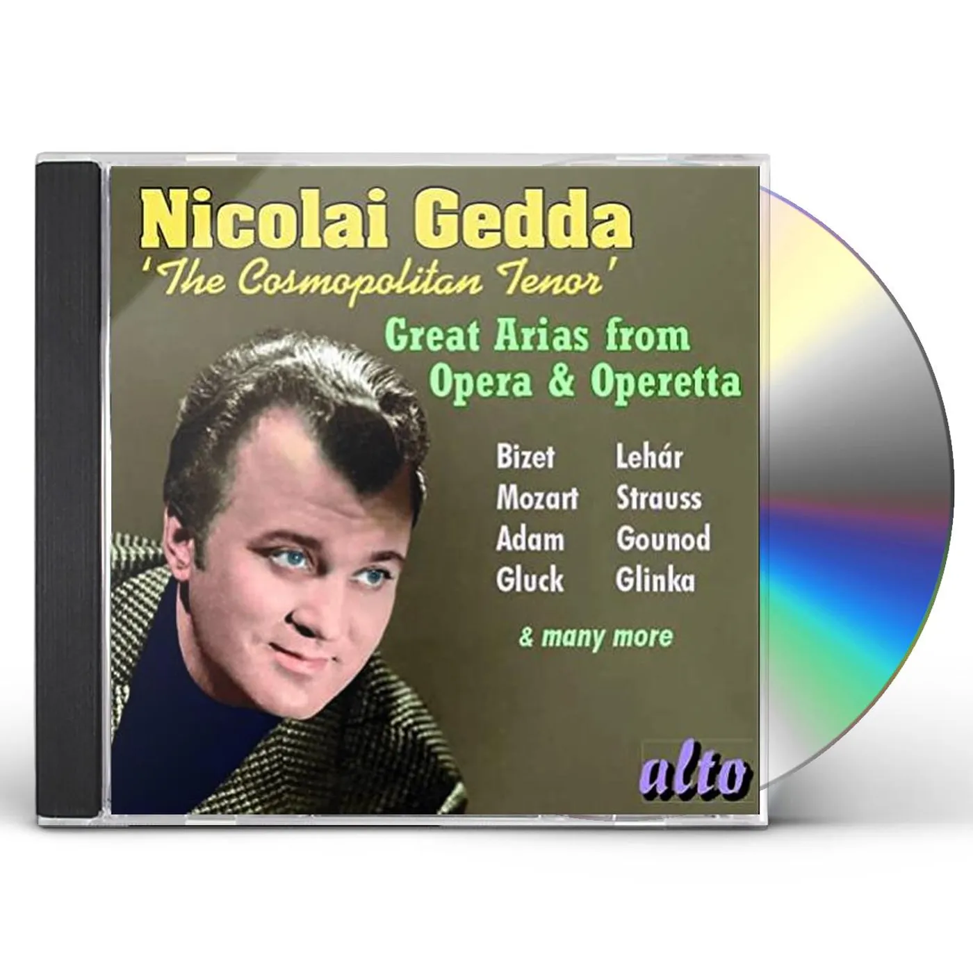 Nicolai Gedda GREAT TENOR ARIAS BIZET MOZART LEHAR STRAUSS CD