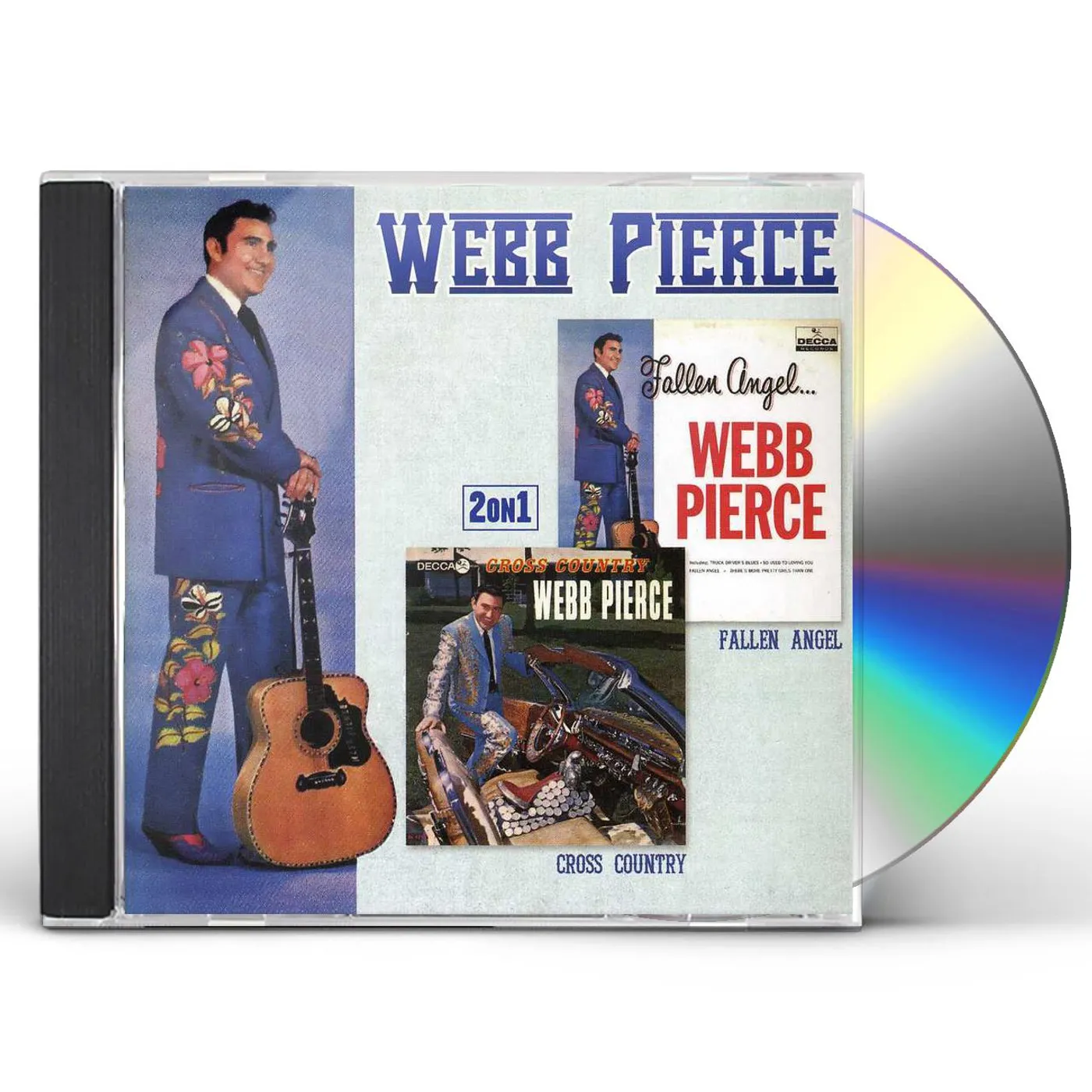 Webb Pierce FALLEN ANGEL / CROSS COUNTRY CD